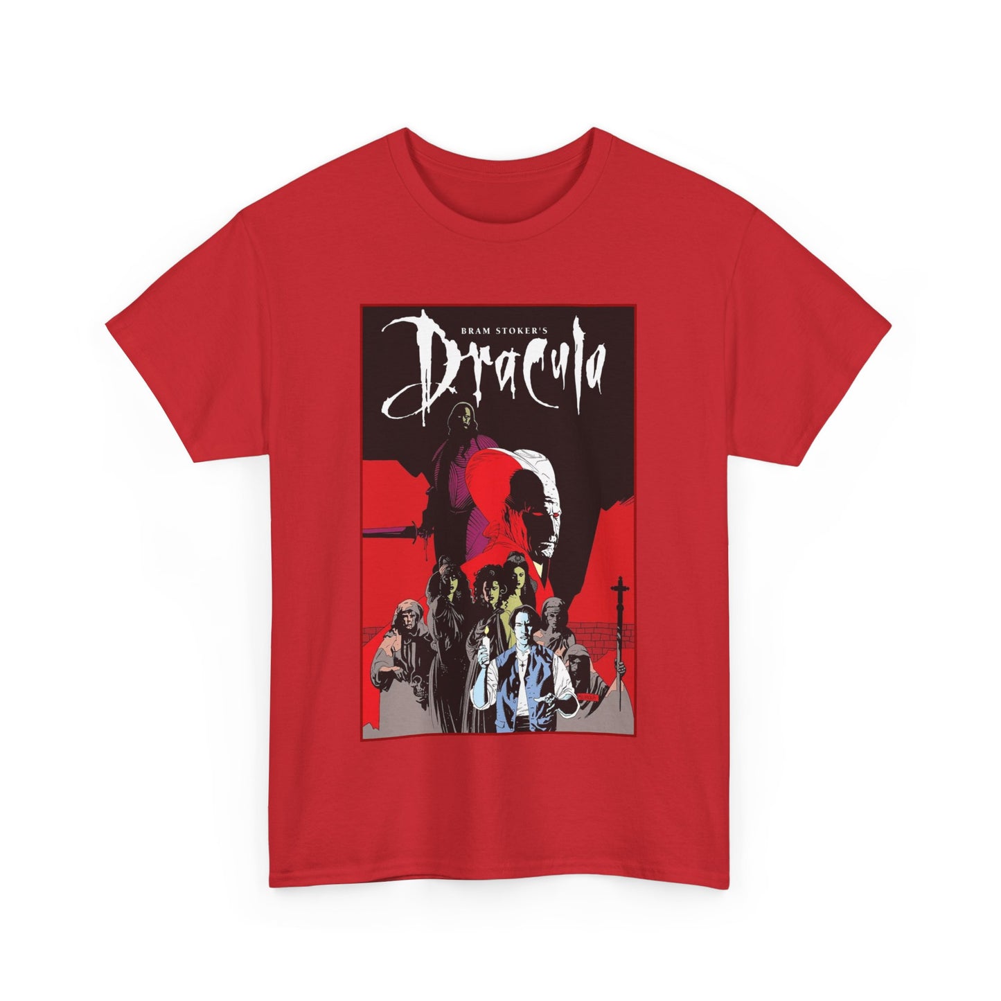 Bram Stoker's Dracula T-Shirt - Mike Mignola Art - Francis Ford Coppola Movie - Mina Murray, Jonathan Harker