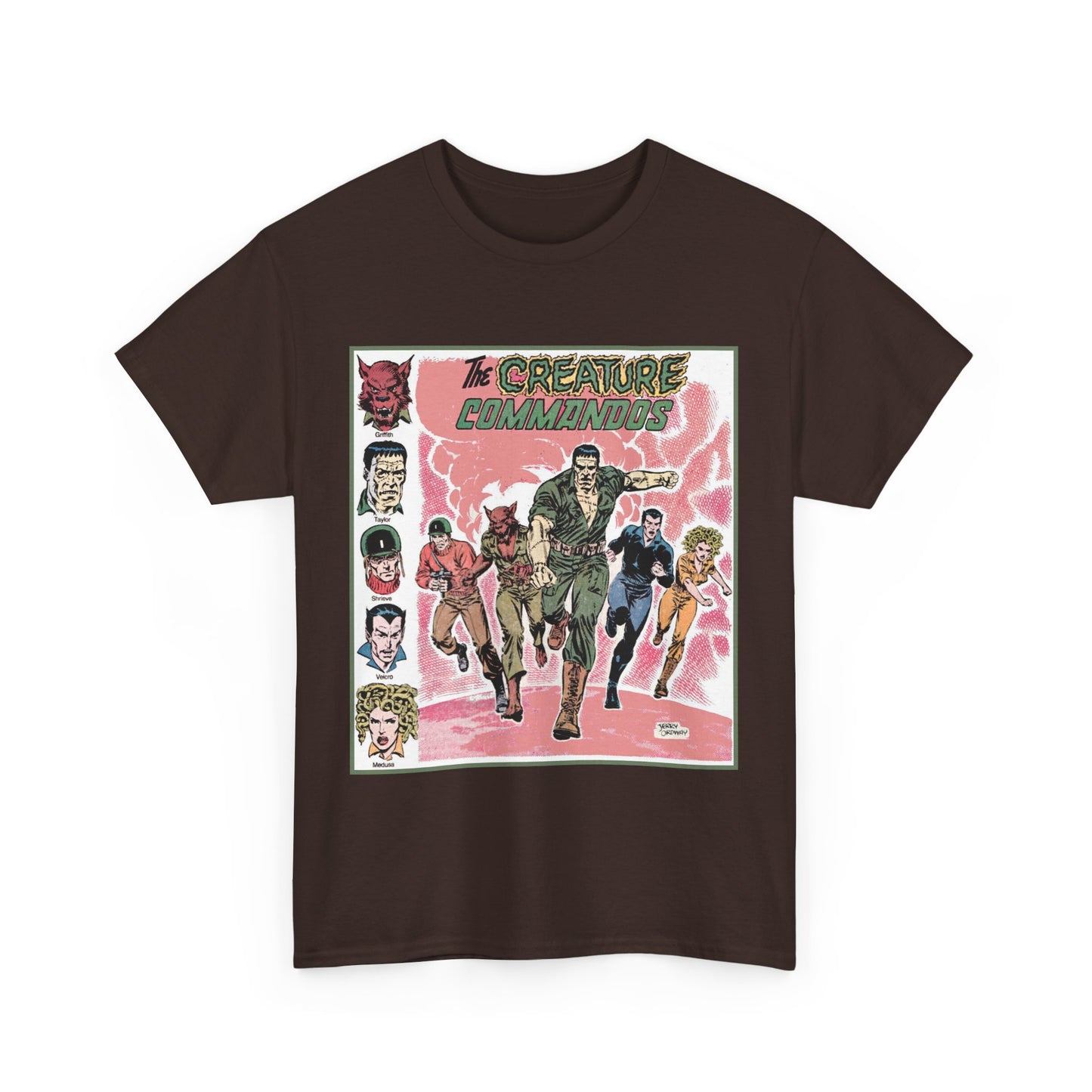 Creature Commandoes T-Shirt - Jerry Ordway Art - Medusa, Velcro, Shrieve - DC Comics Who's Who Art - Inspiration for James Gunn Series