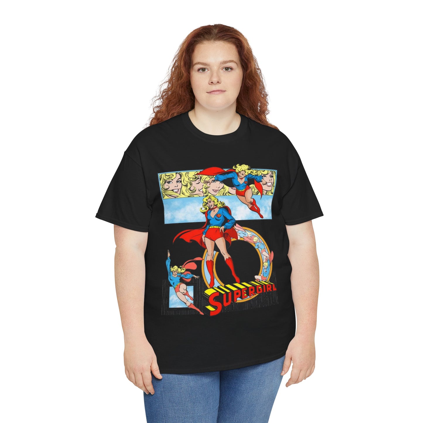 Supergirl T-Shirt - Krypton, Superman, Kara, Kandor - DC Comics - 1980s Art - Style Guide - Superman's Cousin