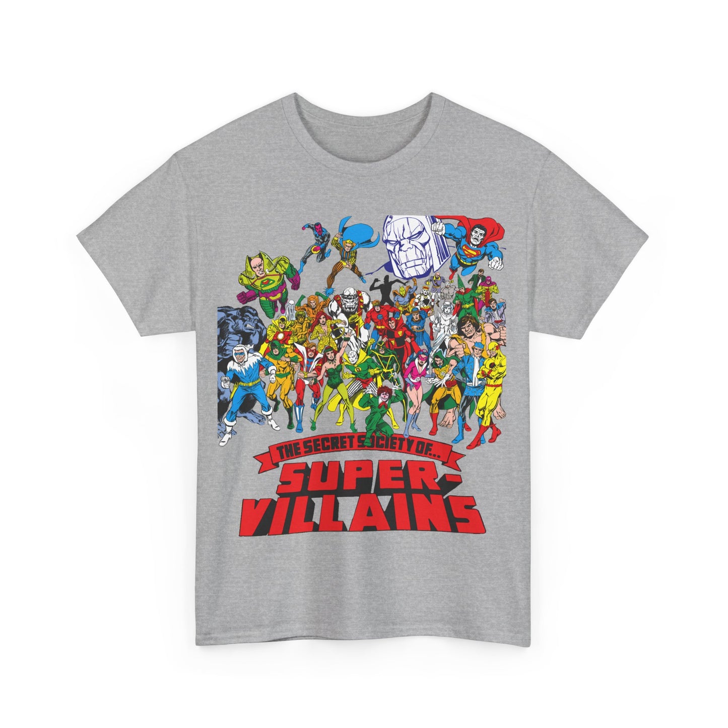 Secret Society of Super-Villains T-Shirt - DC Comics - SSOSV - Luthor, Grodd, Darkseid, Sinestro, Poison Ivy, Mirror Master