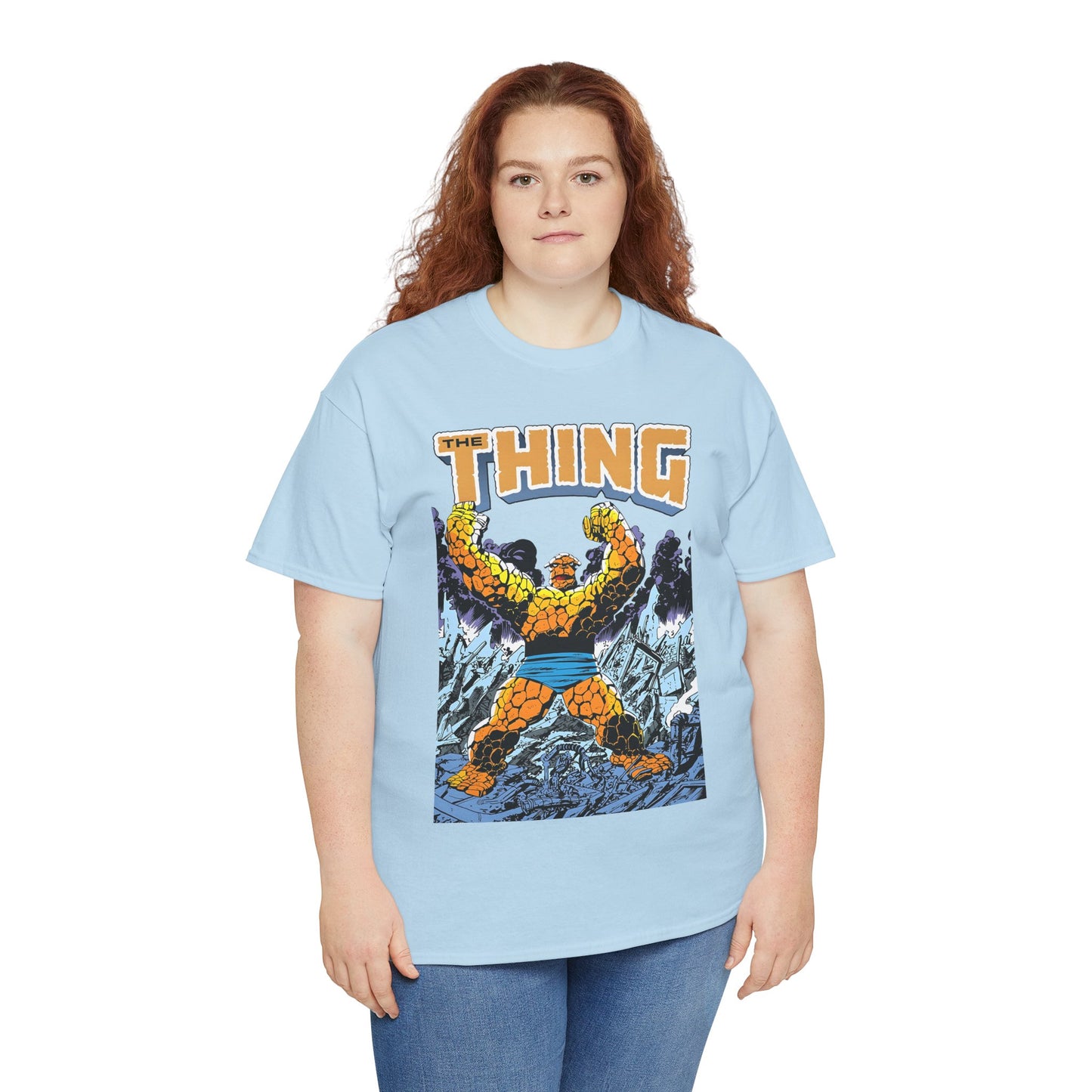 The Thing T-Shirt - John Byrne Art - Member of the Fantastic Four - Marvel Comics 1980s - Ben Grimm