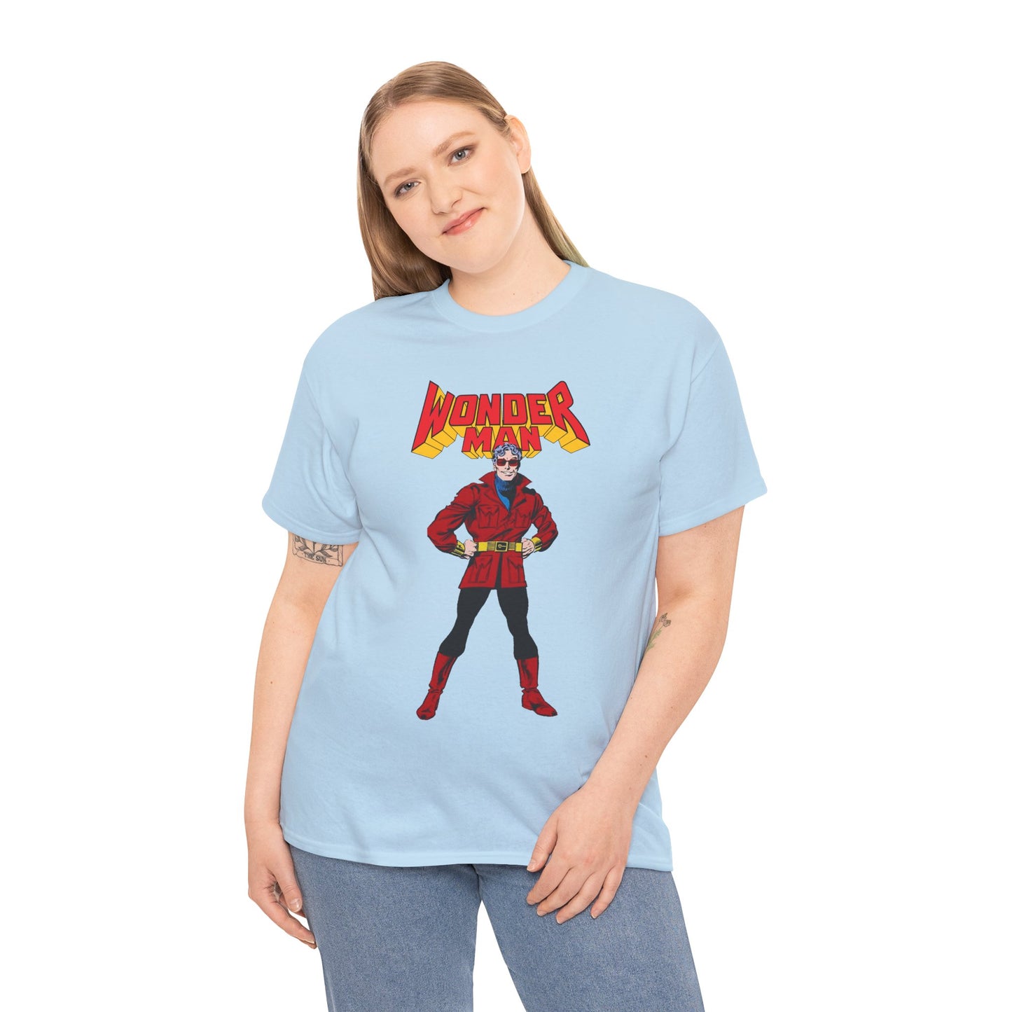 Wonder Man T-Shirt - George Perez Art - West Coast Avengers - Marvel Comics - Simon Williams - Safari Jacket Look