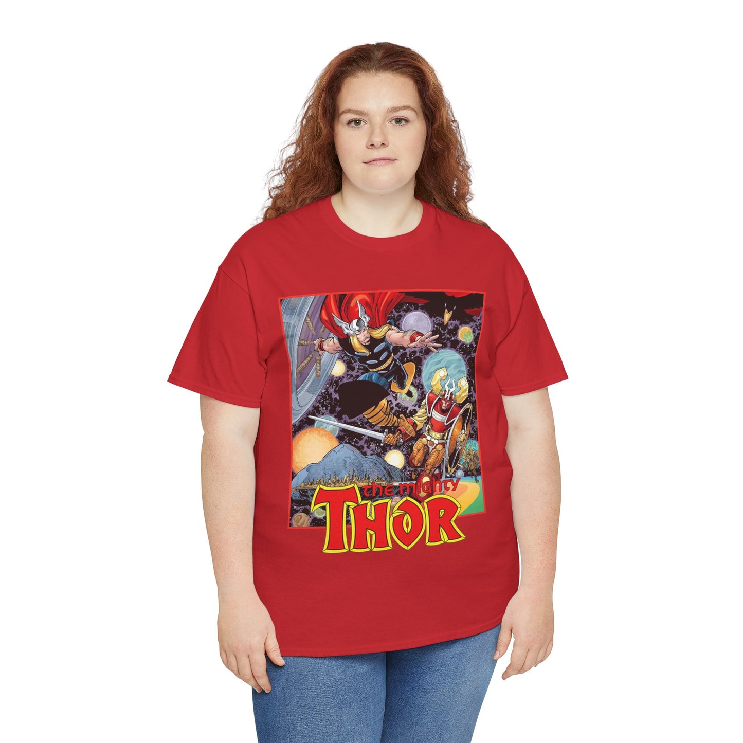 Mighty Thor T-Shirt - Walt Simonson Art - Odin, Asgard - 1980s Series - Marvel Comics