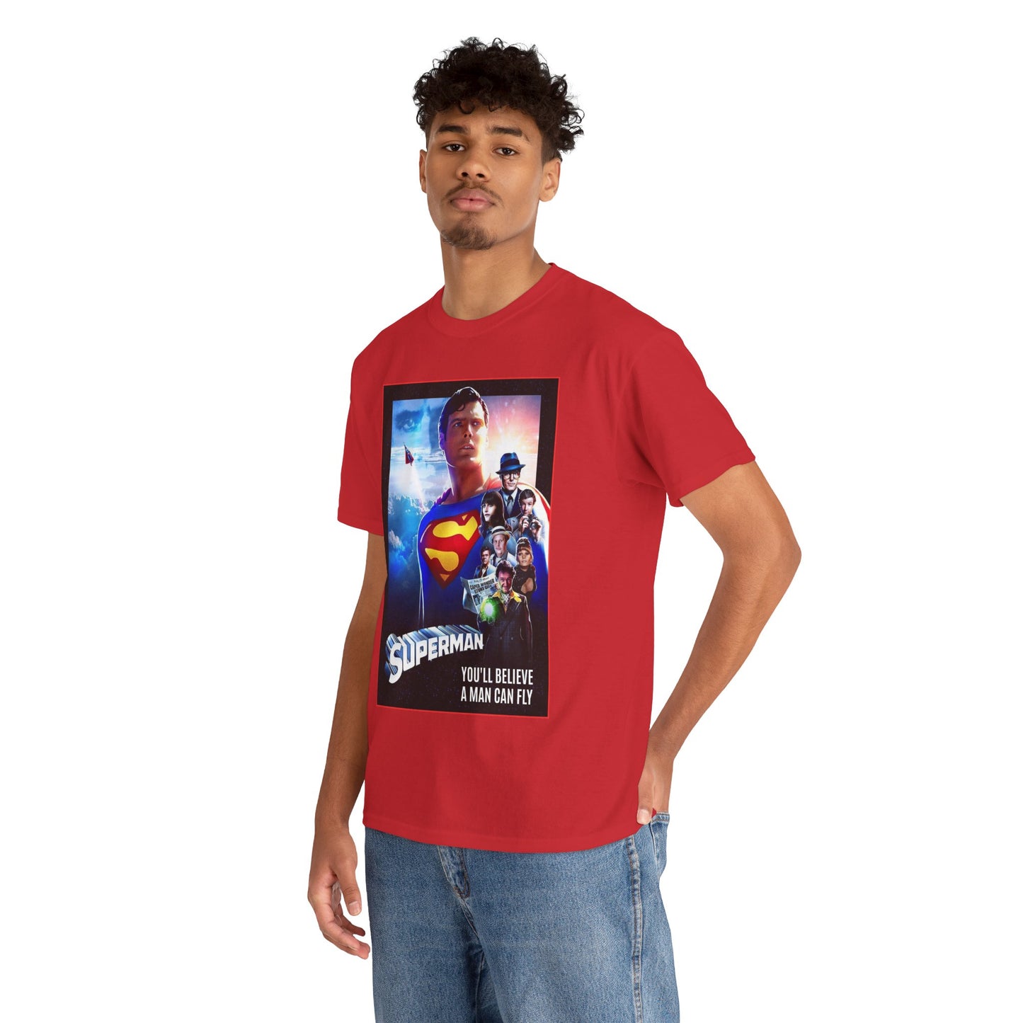 Superman The Movie T-Shirt - Christopher Reeve, Gene Hackman, Margot Kidder - Beloved 1970s Warner Brothers Movie - Krypton, Smallville, Metropolis - DC Comics