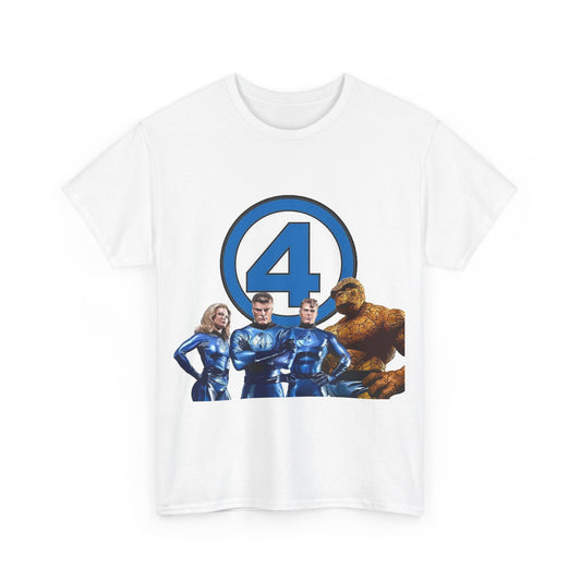 Fantastic Four T-Shirt - Alex Ross Art - 2025 MCU Movie - Iconic Marvel Comics Characters - Human Torch, Invisible Woman, The Thing, Reed Richards