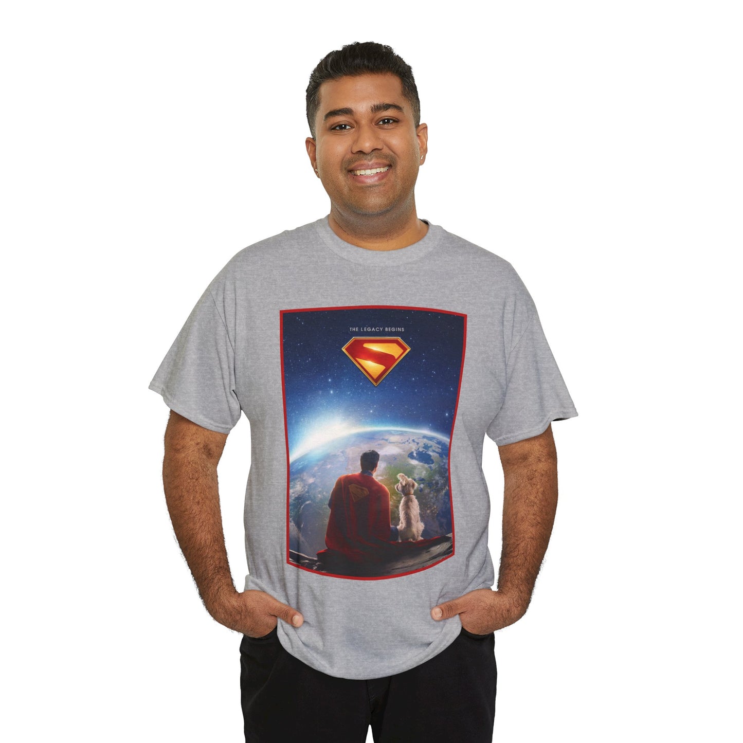 Superman Legacy T-Shirt - 2025 James Gunn Movie Scene - Clark & Krypto On the Moon - David Corenswet - DC Comics - Man of Steel