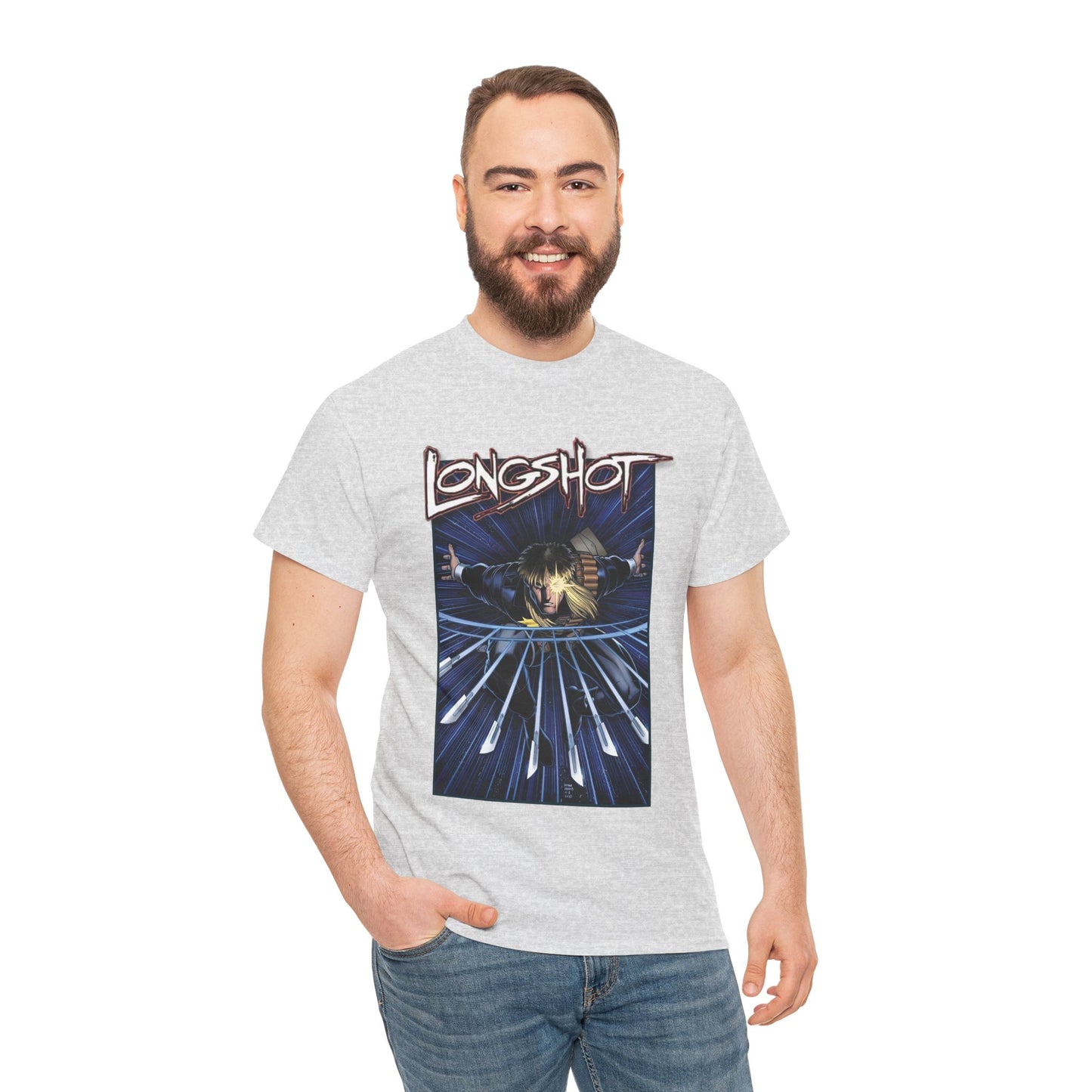 Longshot T-Shirt - Arthur Adams Art - Marvel Comics - Uncanny X-Men - Mojoverse Mutant - Popular 1980s Character