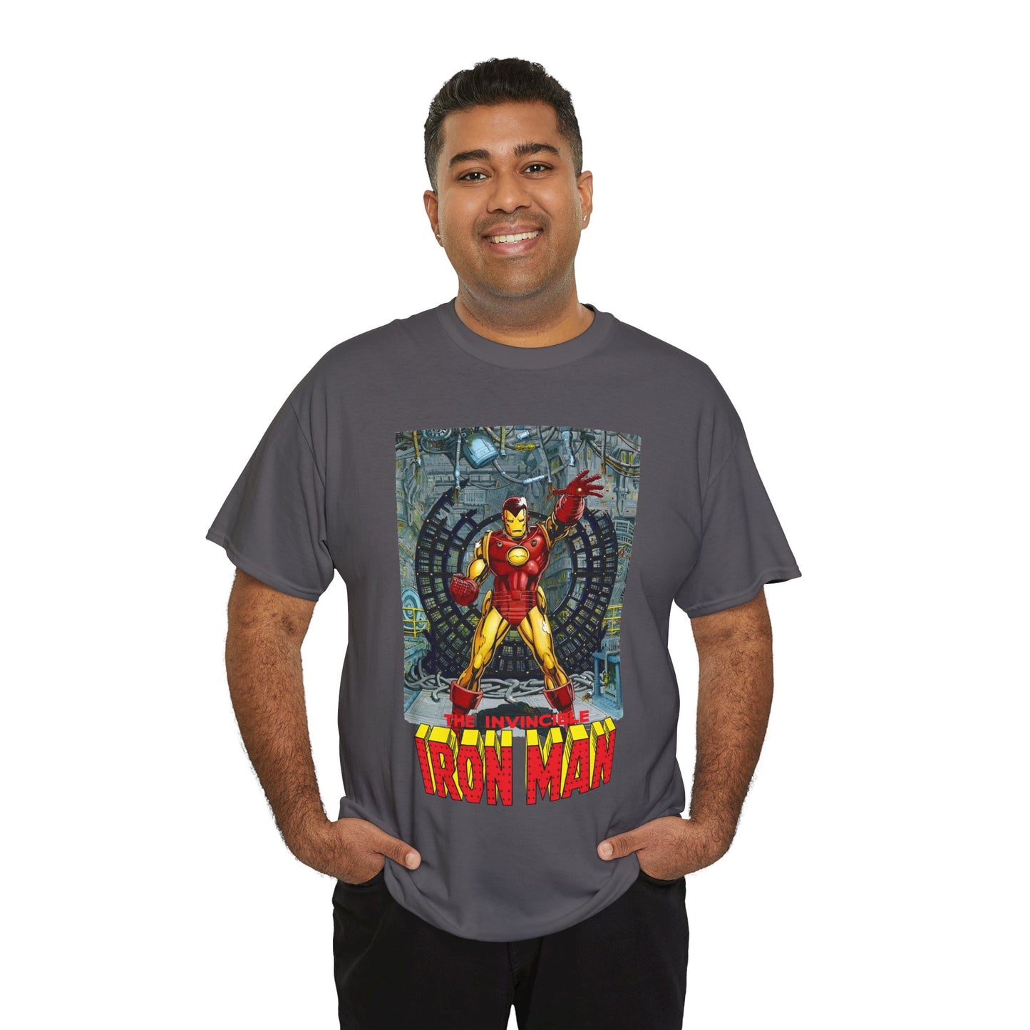Iron Man T-Shirt - Bob Layton Art - Tony Stark Armor - Avengers Member & Leader - Marvel Comics