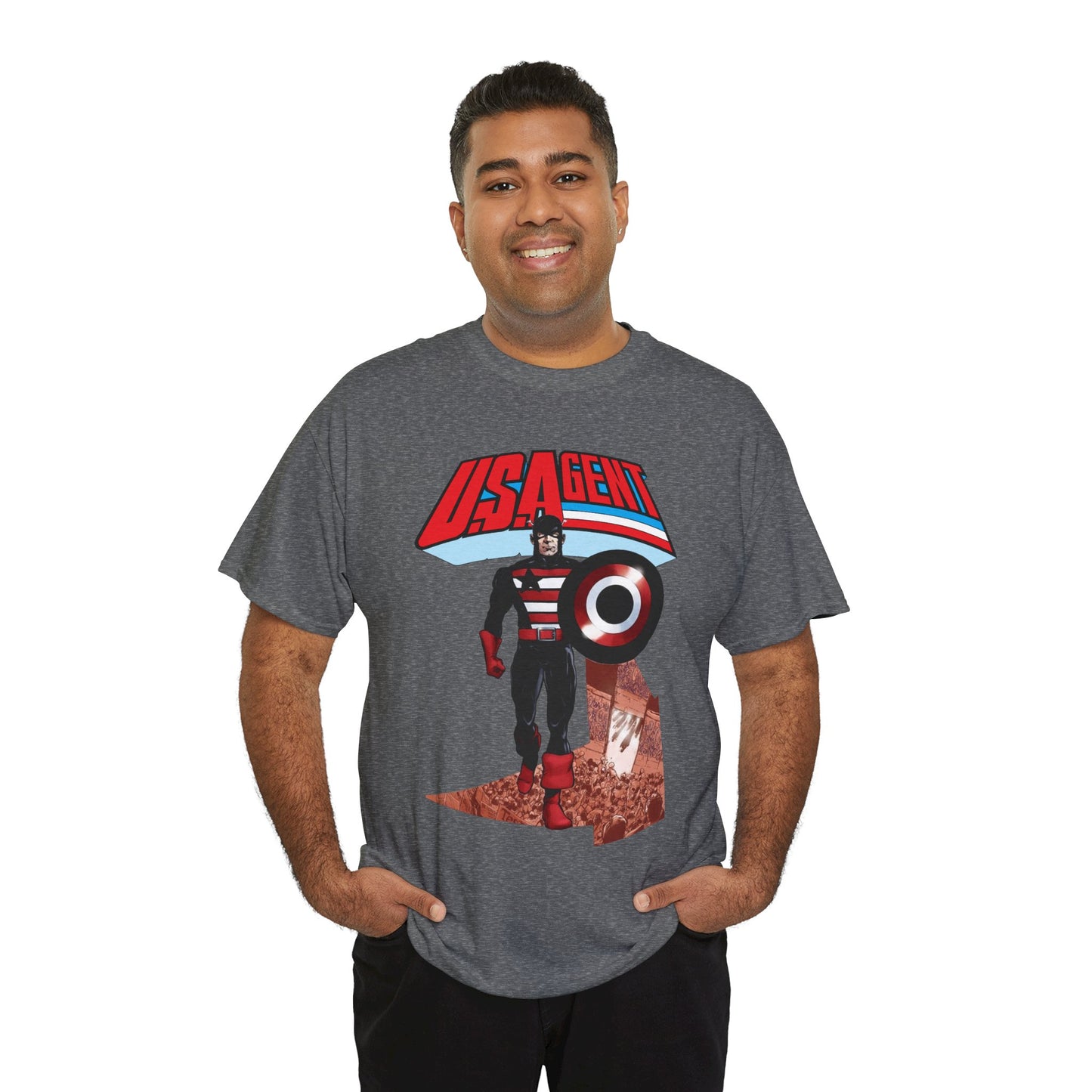 US Agent T-Shirt - Phil Jimenez Art - John Walker - Captain America Character - Marvel Comics