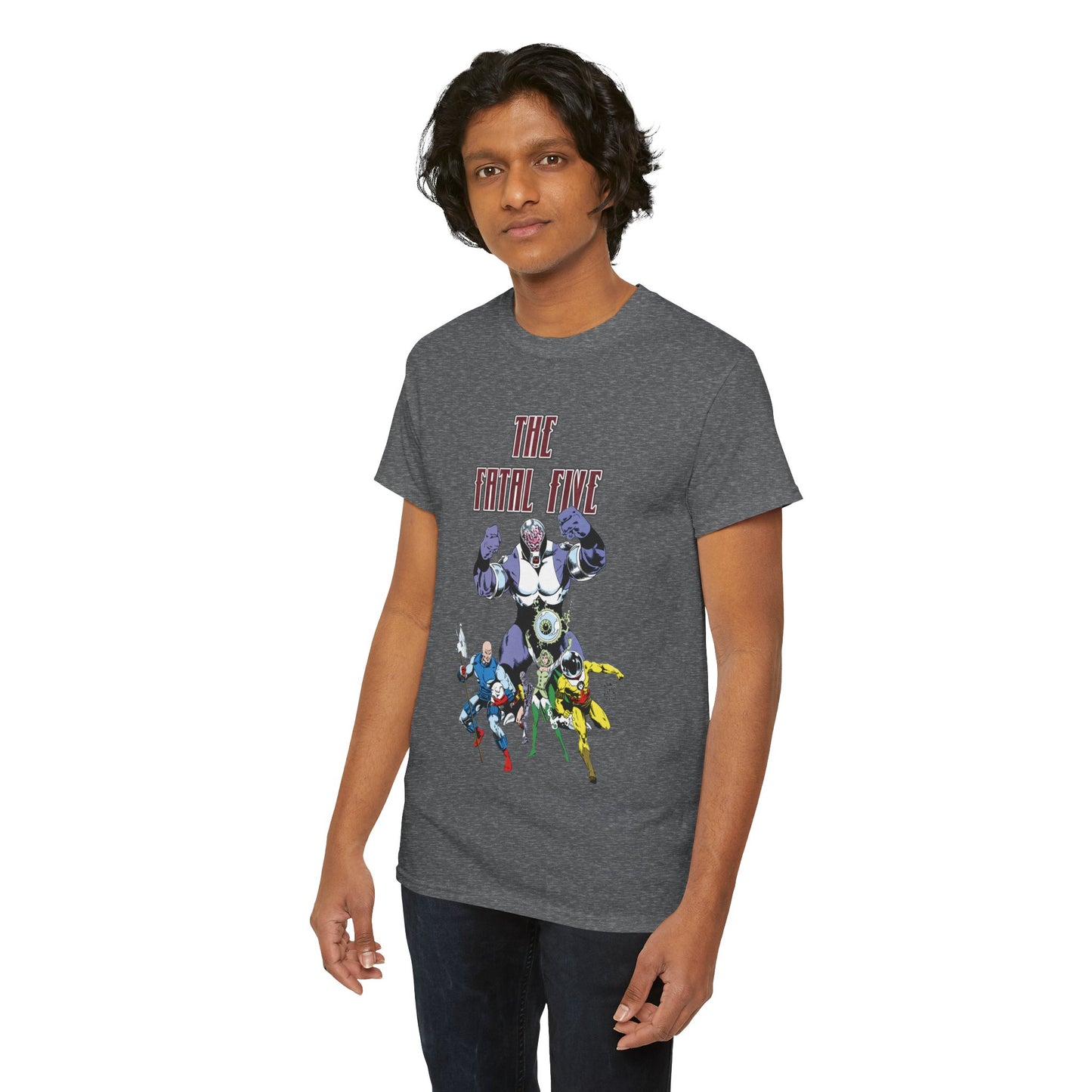 Fatal Five T-Shirt - Legion of Super-Heroes Villains - DC Comics LOSH - Validus, Emerald Empress
