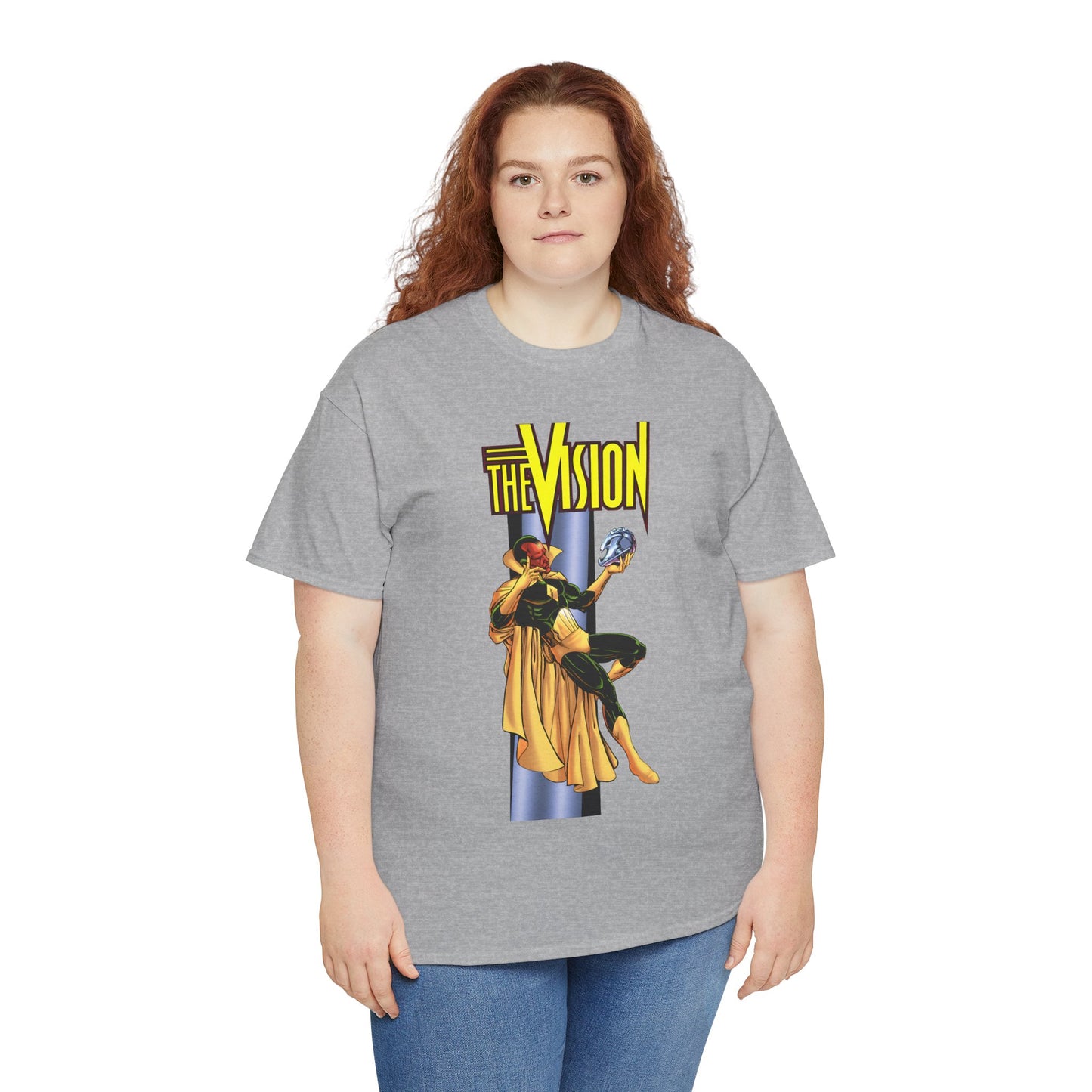 Vision T-Shirt - George Perez Art - Built by Ultron - Avengers Member - Marvel Comics