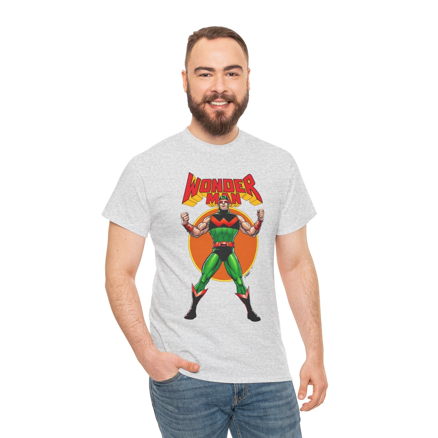 Wonder Man T-Shirt - Classic George Perez Art - Simon Williams, Avengers Member - Popular Marvel Comics Character