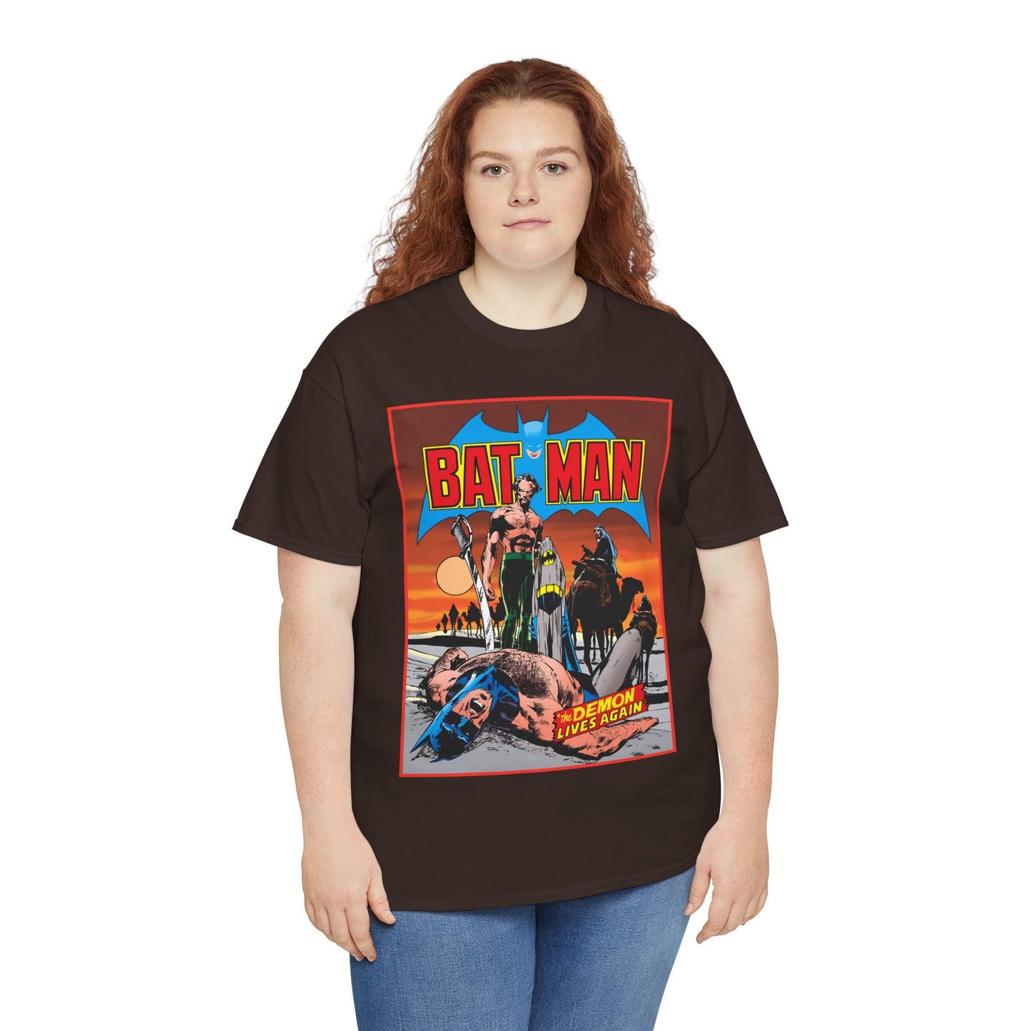 Batman T-Shirt - Neal Adams Art - R'as Al Ghul - Demon Lives Again - DC Comics - Dark Knight Detective