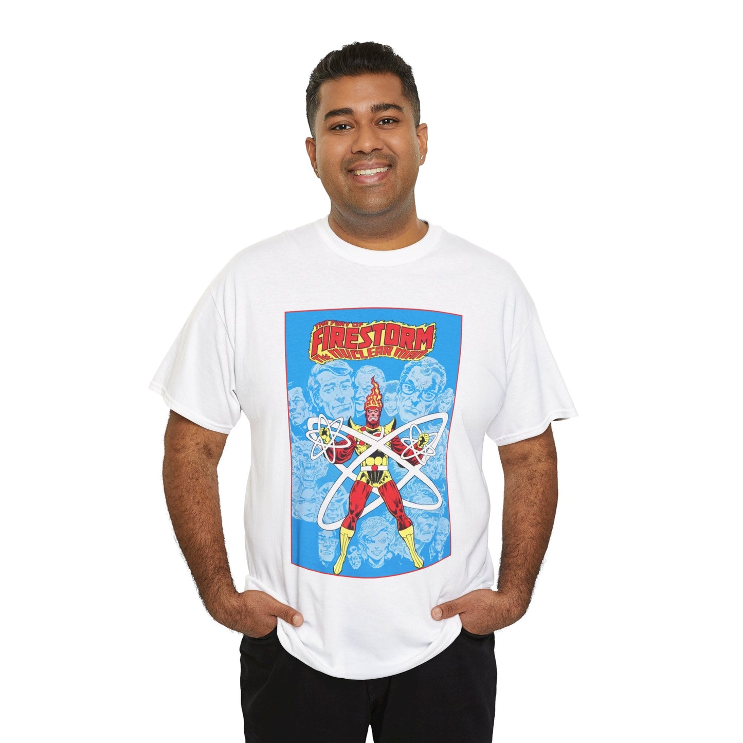 Fury of Firestorm T-Shirt - Pat Broderick Art - The Nuclear Man, Ronnie Raymond - JLA Member - DC Comics