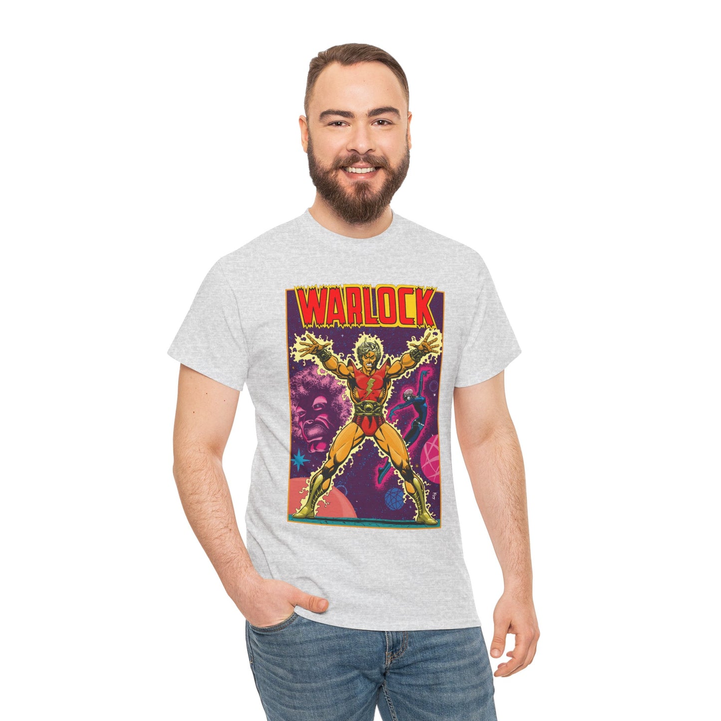Adam Warlock T-Shirt - Jim Starlin Cover Art - Strange Tales #178 - Popular Marvel Comics Series - Cosmic Heroes