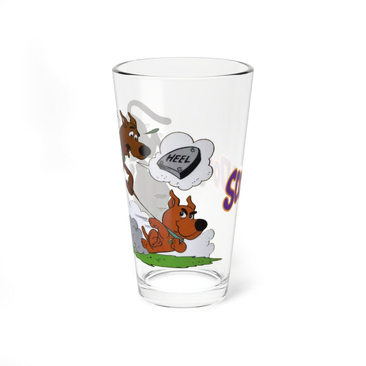Scooby Doo & Scrappy Pint Glass, 16oz - Hanna-Barbera Cartoon Characters - Heel - Mystery, Inc
