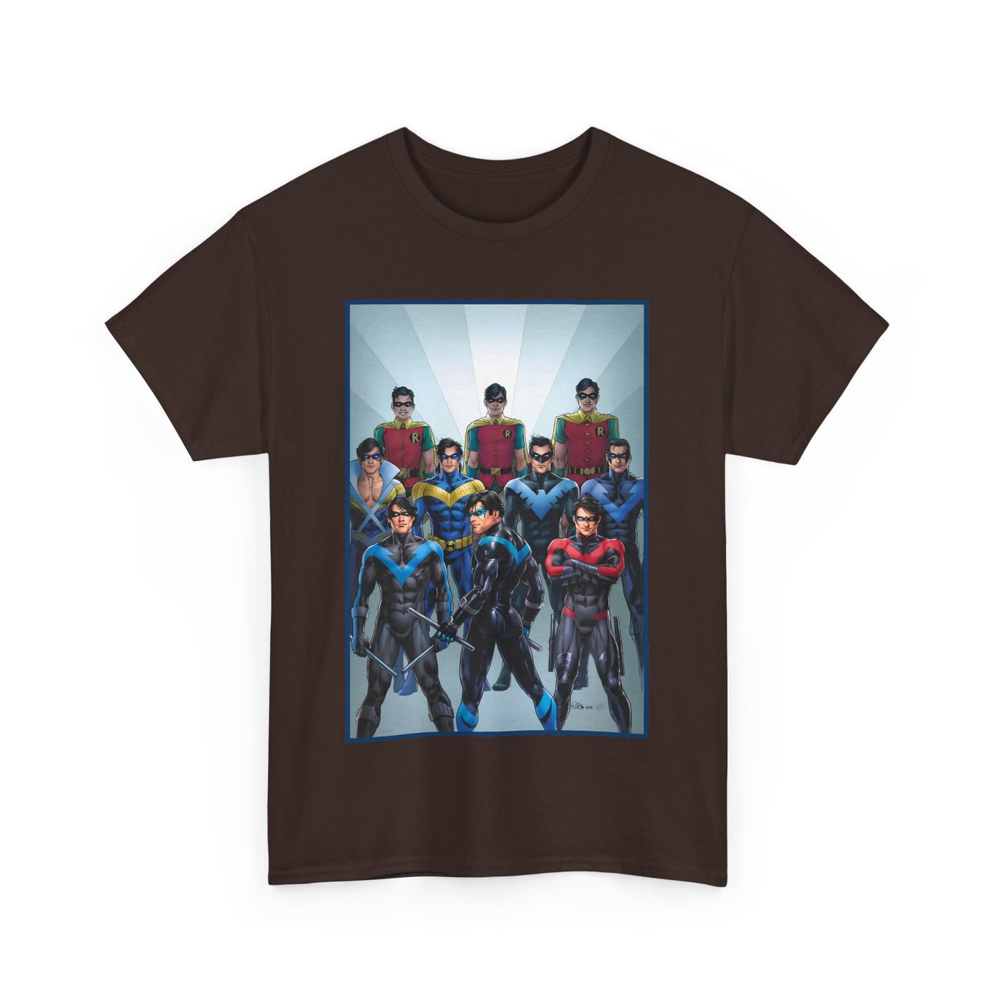 Nightwing Through the Ages T-Shirt - Nicola Scott Art - Dick Grayson, Robin the Boy Wonder - Batman Sidekick - New Teen Titans Leader - DC Comics