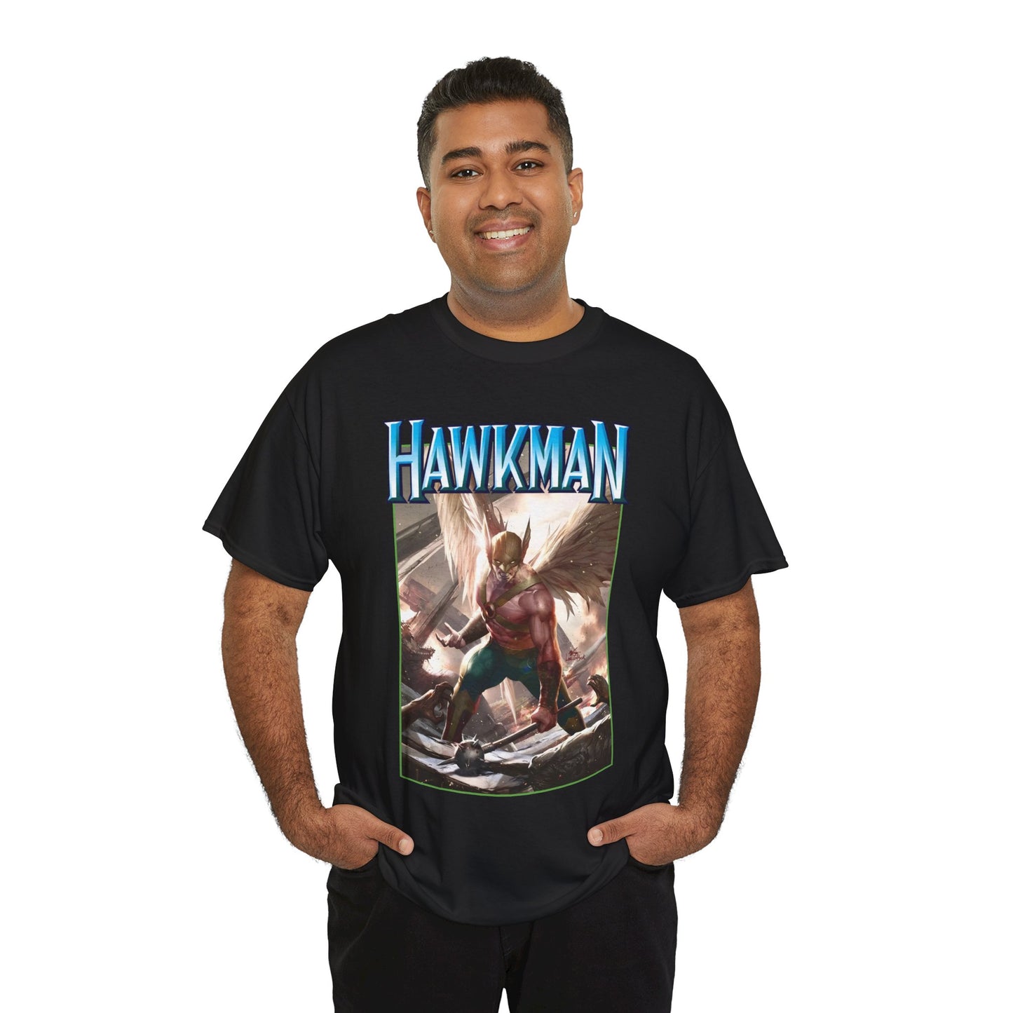 Hawkman T-Shirt - Lee Inhyuk Art - Carter Hall - JLA Member - Nth Metal - Thanagar - DC Comics