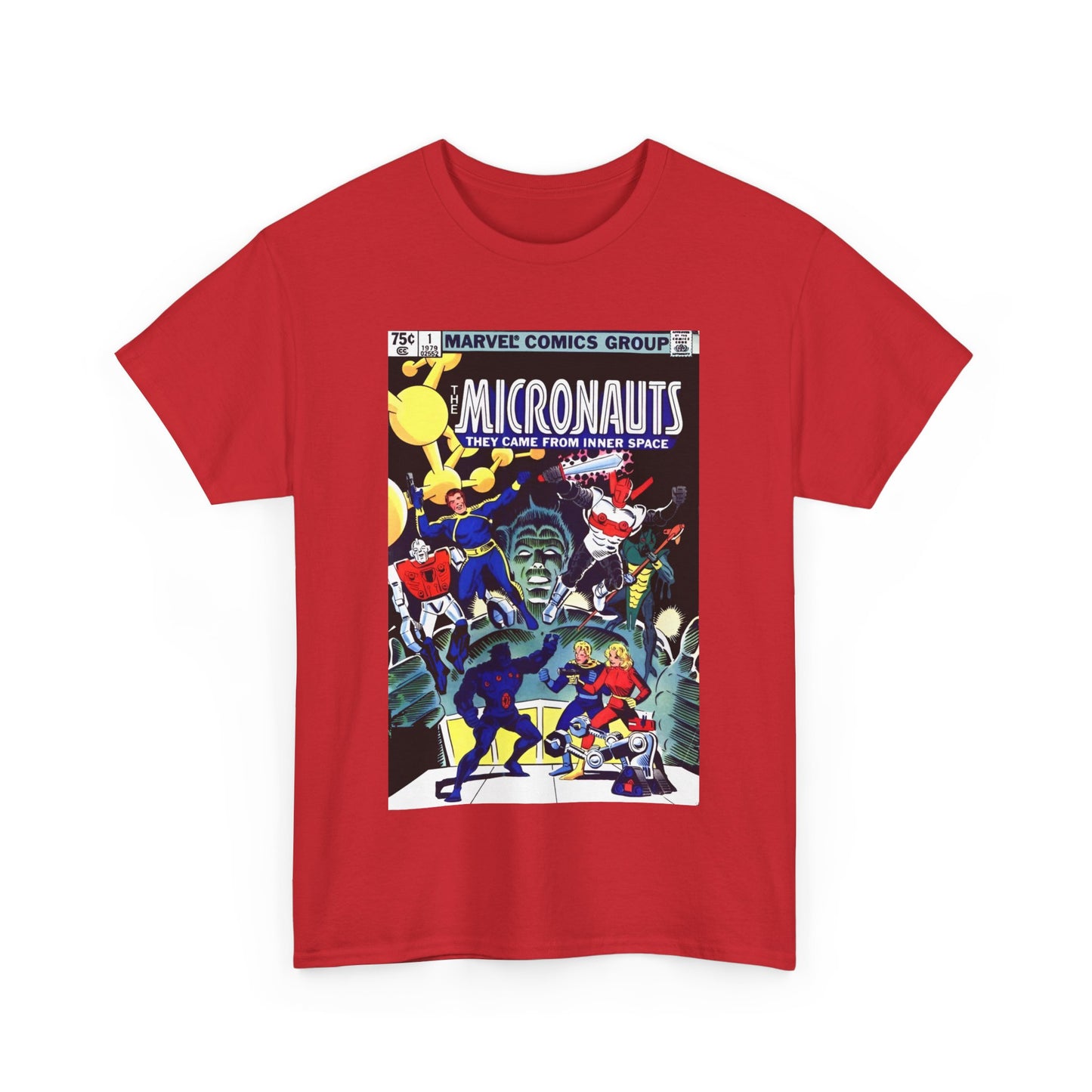 Micronauts T-Shirt - Annual #1 Cover Art - Marvel Comics - Arcturus Rann, Biotron, Marionette, Microtron, Bug, Acroyear