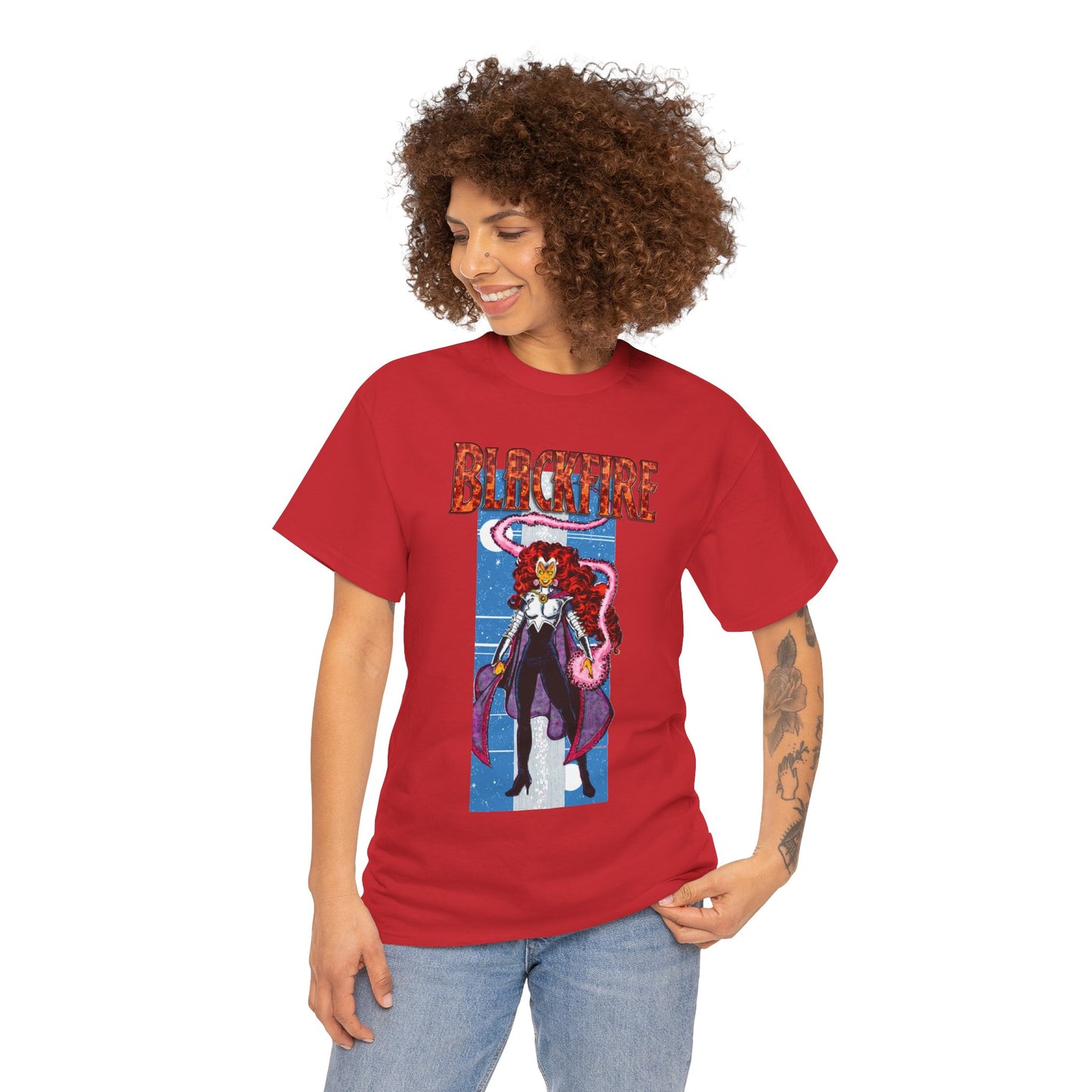 Blackfire T-Shirt - George Perez Art - New Teen Titans Enemy, Starfire's Evil Sister - From Tamaran - DC Comics