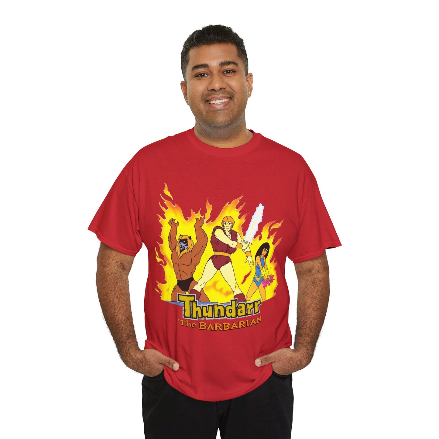 Thundarr the Barbarian T-Shirt - Princess Ariel, Ookla the Mok - Ruby-Spears Saturday Morning Cartoon - 1980s