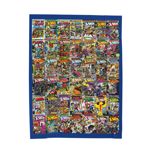Uncanny X-Men Velveteen Plush Blanket 60x80" - John Byrne & Dave Cockrum Art - Wolverine, Storm, Colossus, Phoenix, Cyclops - Marvel Comics