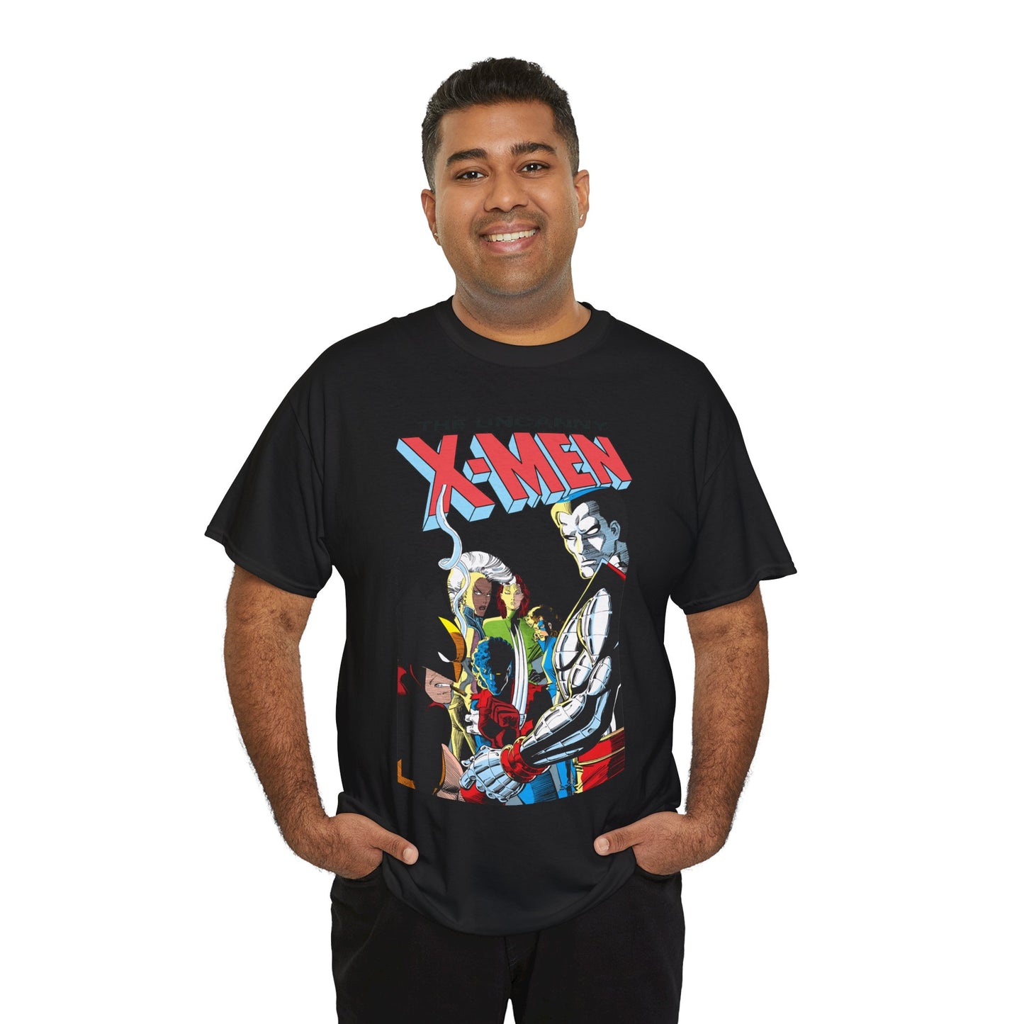 Uncanny X-Men T-Shirt - John Romita Jr Art - Storm, Wolverine, Rogue, Nightcrawler, Colossus, Shadowcat - Mutant Massacre - Marvel Comics