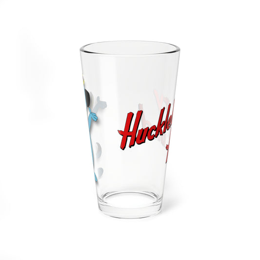 Huckleberry Hound Pint Glass, 16oz - Blue Dog Folk Ballad Singer - Hanna-Barbera Saturday Morning Cartoon