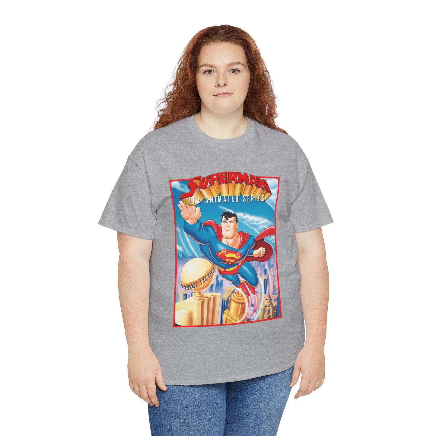 Superman The Animated Series T-Shirt - DC Comics - WB Cartoon 1990s - Metropolis - Man of Steel - Daily Planet