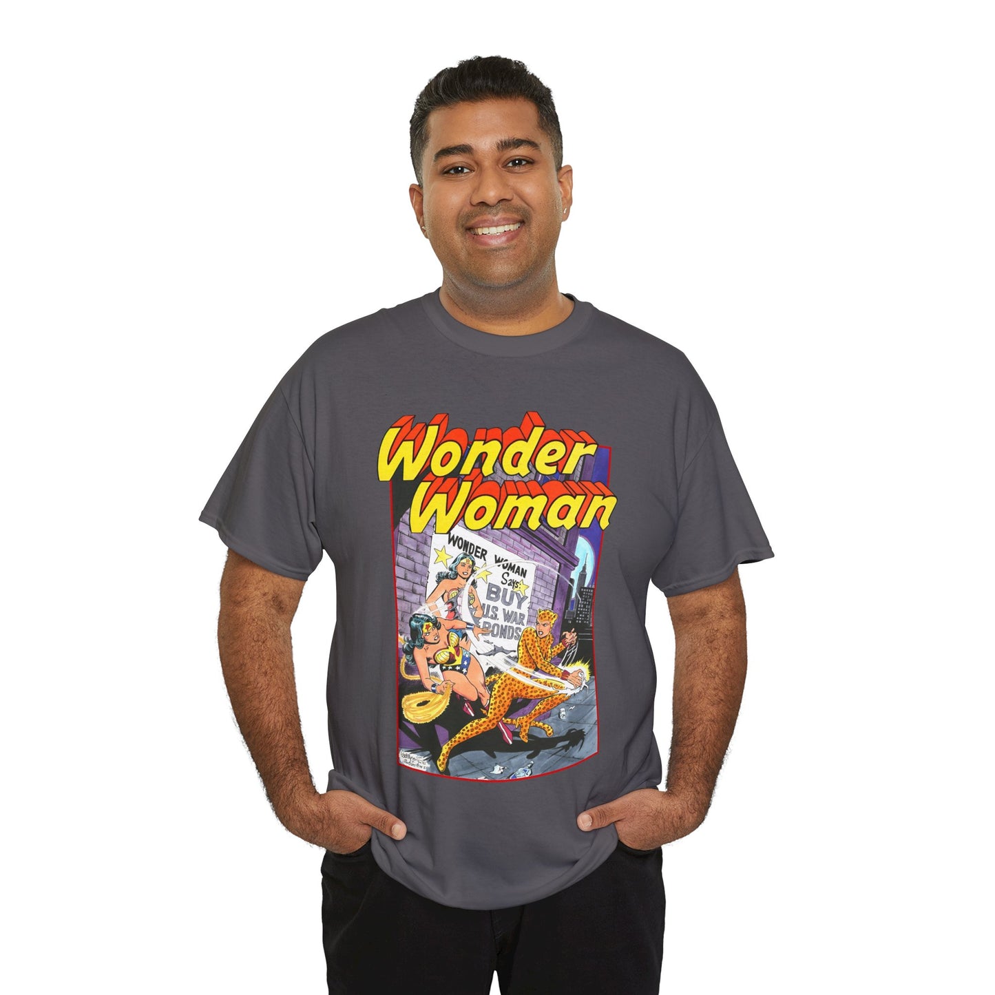 Wonder Woman T-Shirt - José Luis García-López Art - Vs The Cheetah - Classic Bronze Age Art - DC Comics