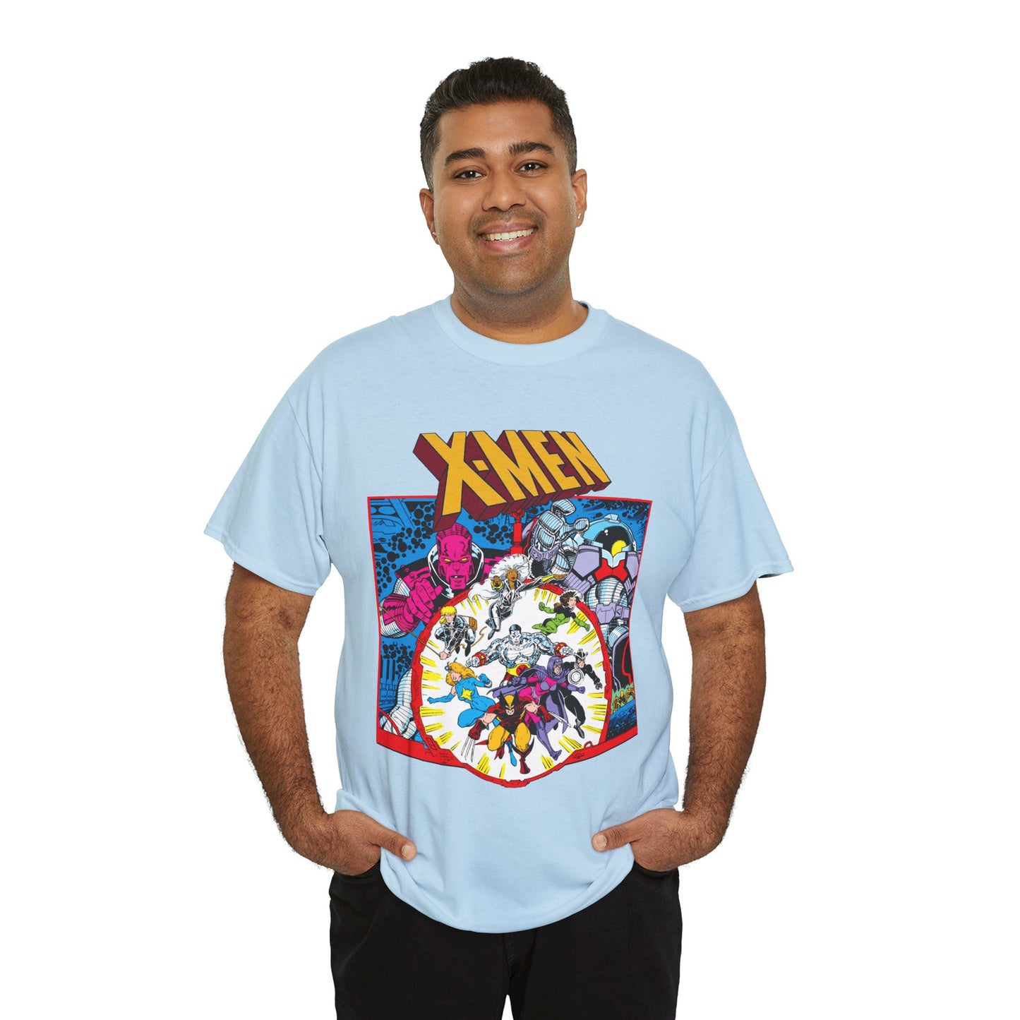 Uncanny X-Men T-Shirt - Arthur Adams Art - Wolverine, Havok, Rogue, Colossus, Psylocke, Longshot, Storm, Dazzler - High Evolutionary - Marvel Comics