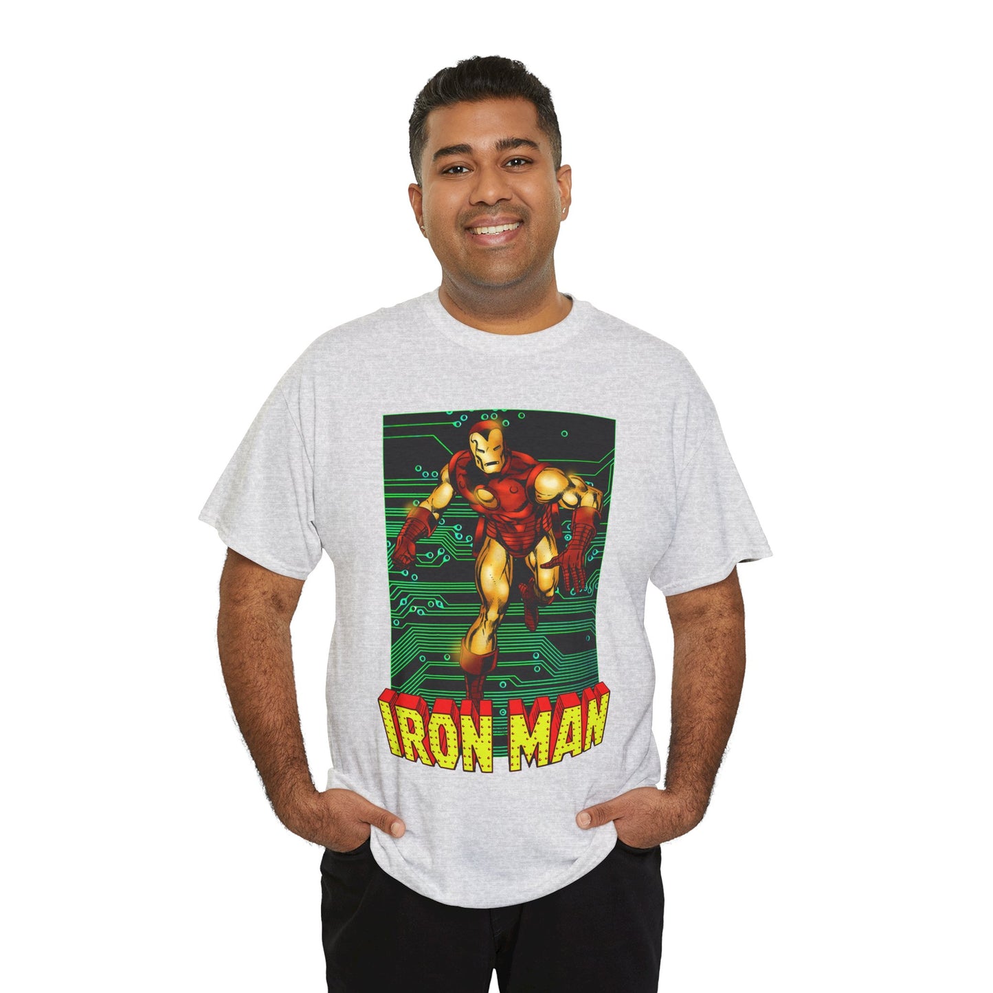 Iron Man T-Shirt - John Byrne Art - Tony Stark, Stark Industries - Avengers Member & Leader - Marvel Comics Armored Hero