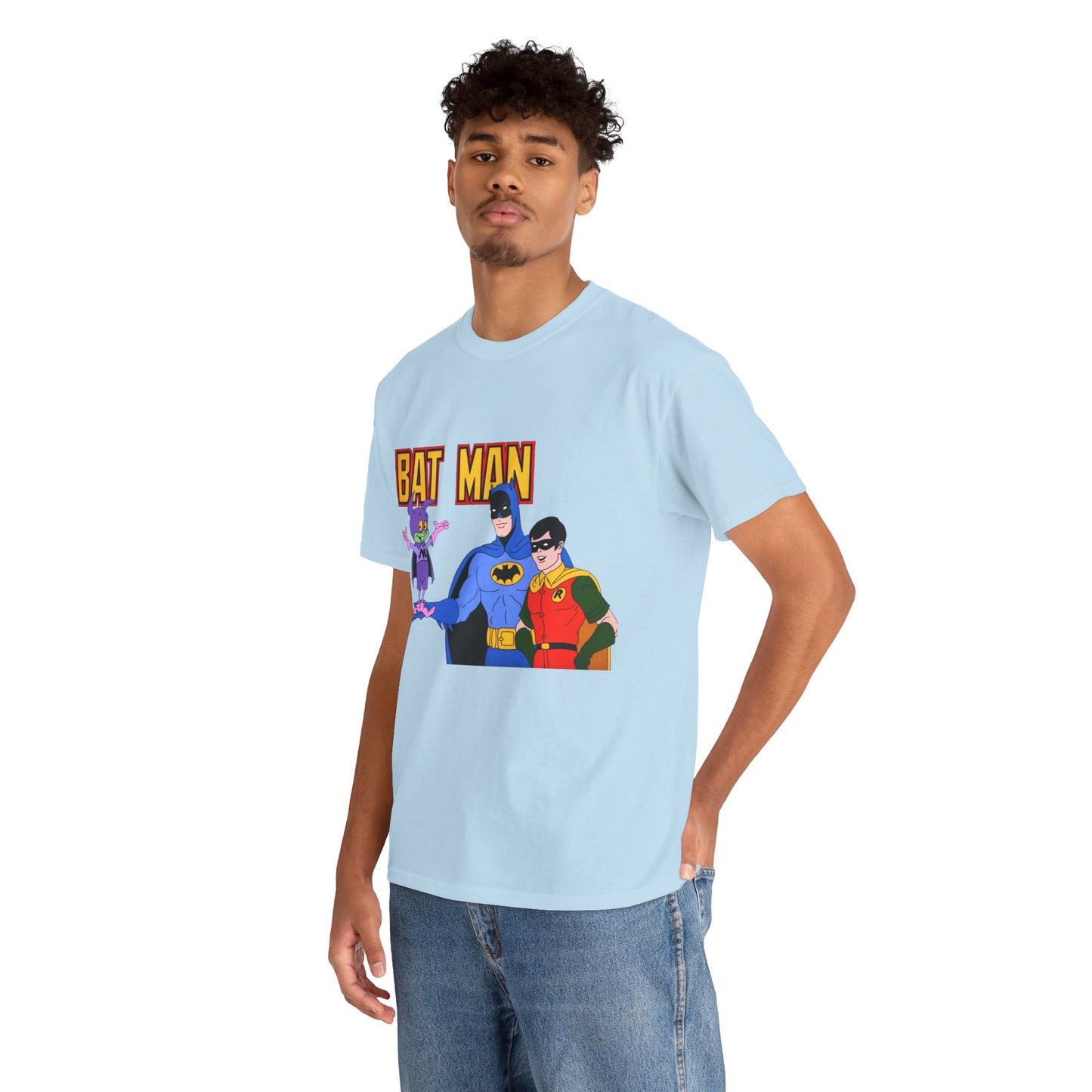 Batman, Robin & Bat-Mite T-Shirt - The New Adventures of Batman - 1970s Filmation DC Cartoon Series - Animated Dark Knight Detective