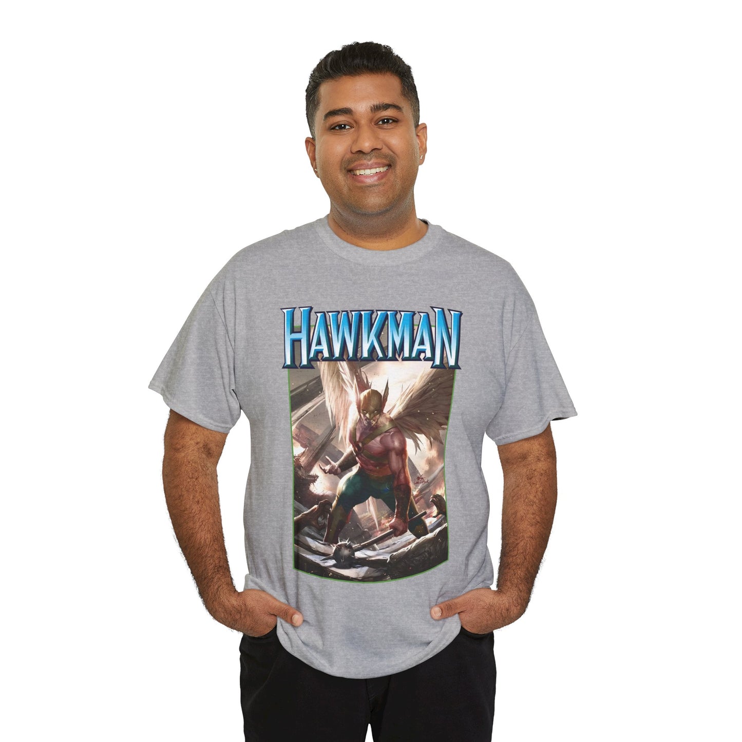 Hawkman T-Shirt - Lee Inhyuk Art - Carter Hall - JLA Member - Nth Metal - Thanagar - DC Comics