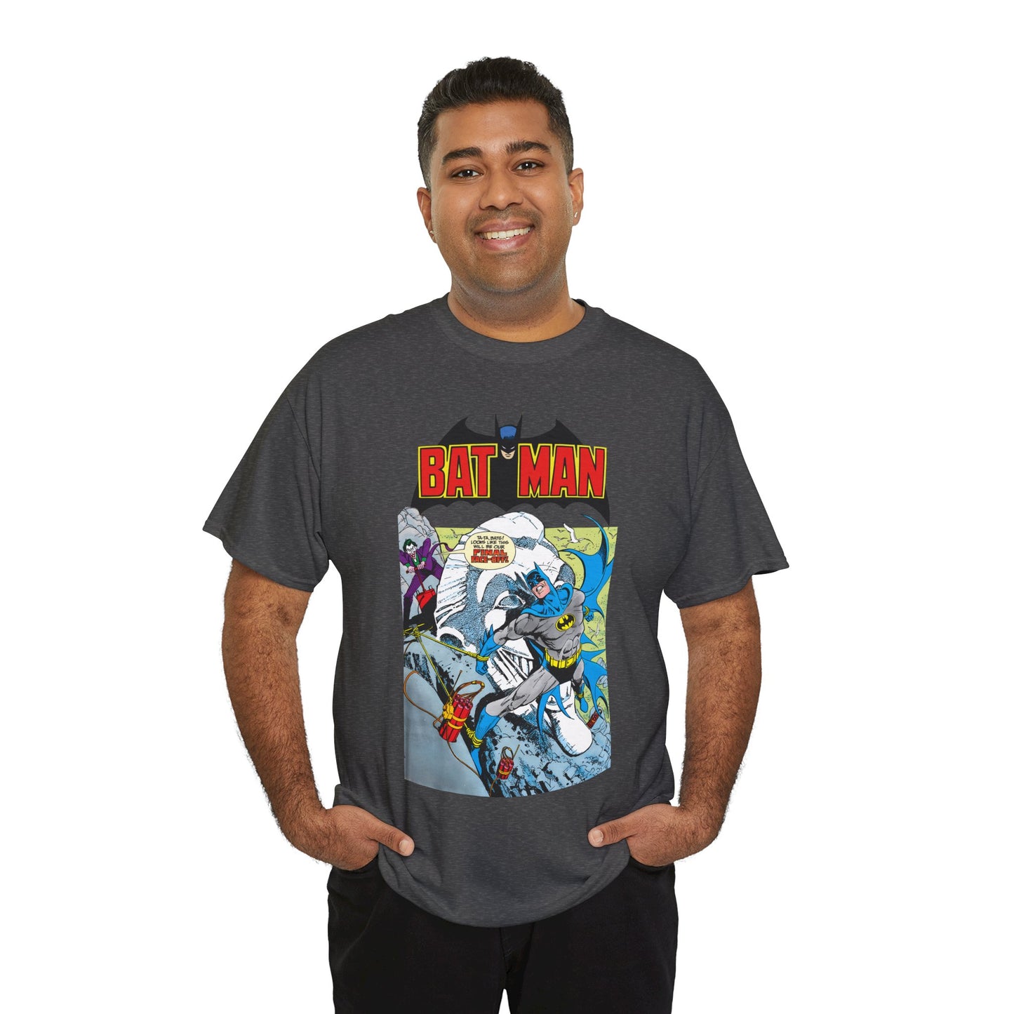 Batman T-Shirt - José Luis García-López Art - Joker - #353 Cover Art - Batman Strapped to Mount Rushmore - Amazing Bronze Age Art