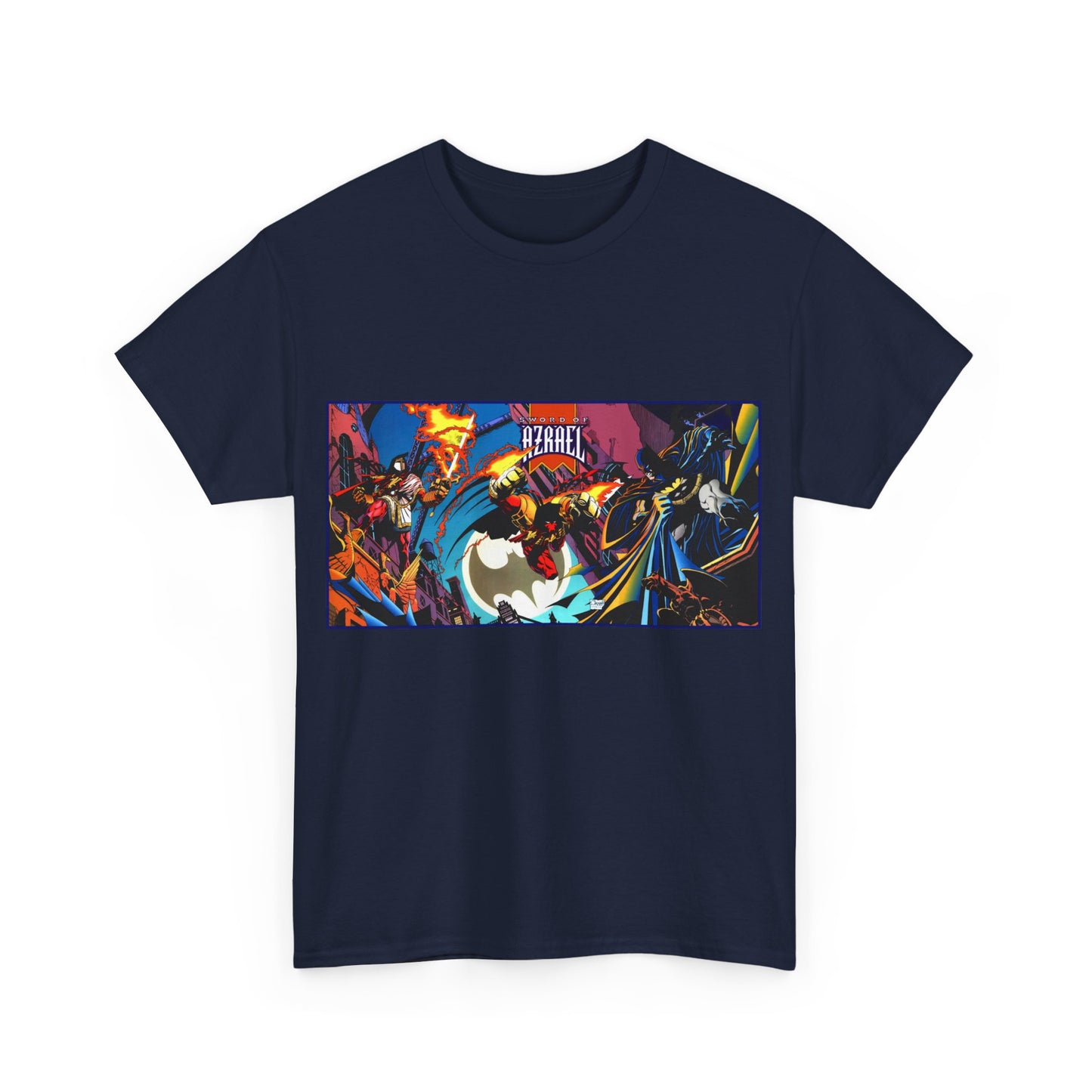 Batman Sword of Azrael T-Shirt - Joe Quesada Wraparound Cover - Jean-Paul Valley - Order of St. Dumas - Knightfall Prelude - DC Comics