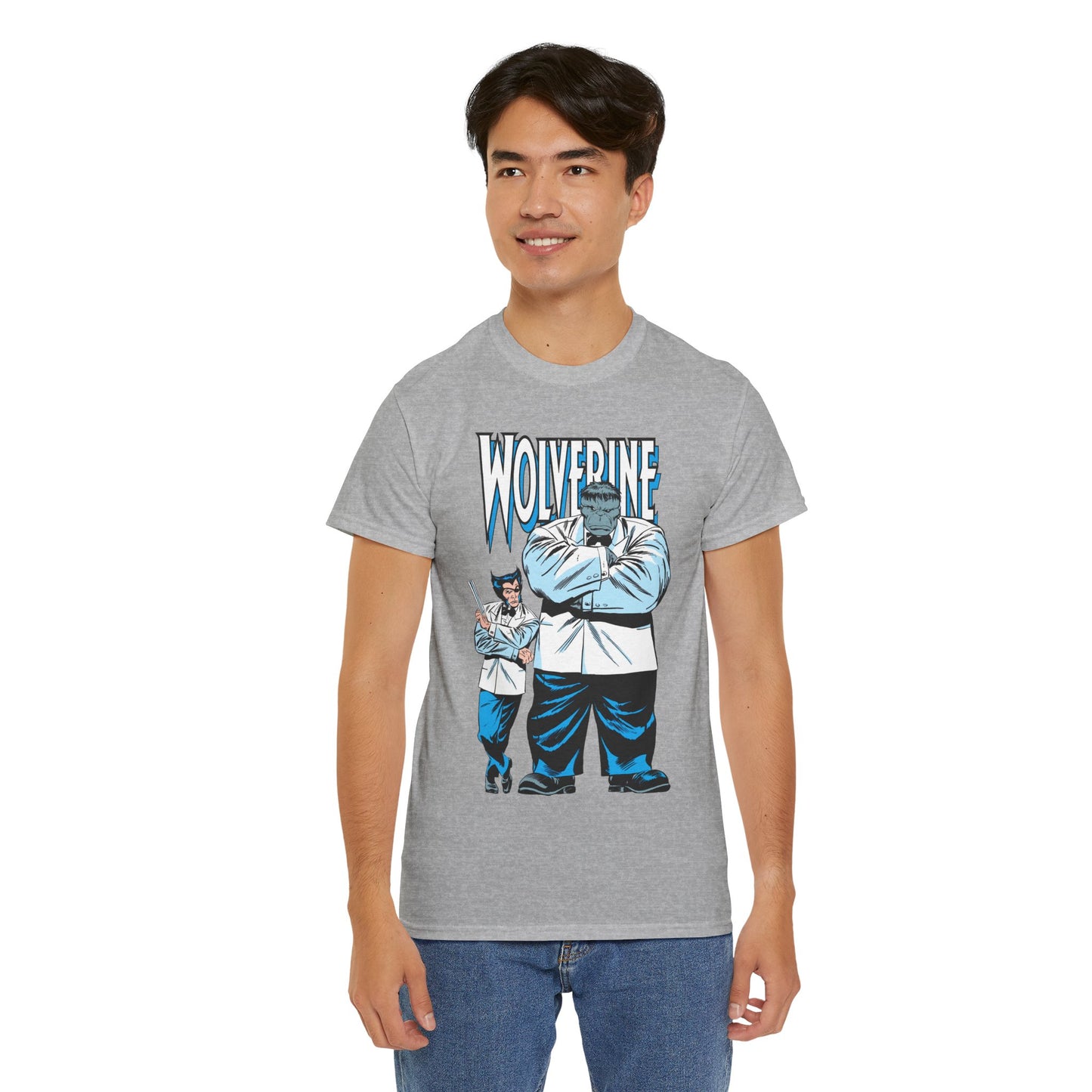 Wolverine & Hulk T-Shirt - Patch & Joe Fix-It - John Buscema Art - Logan in Madripoor - X-Men Character in Solo Adventure - Marvel Comics