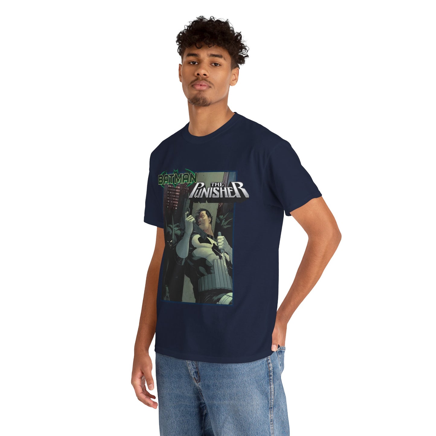 Batman Vs Punisher T-Shirt - Mike Zeck Art - DC Comics, Marvel Comics