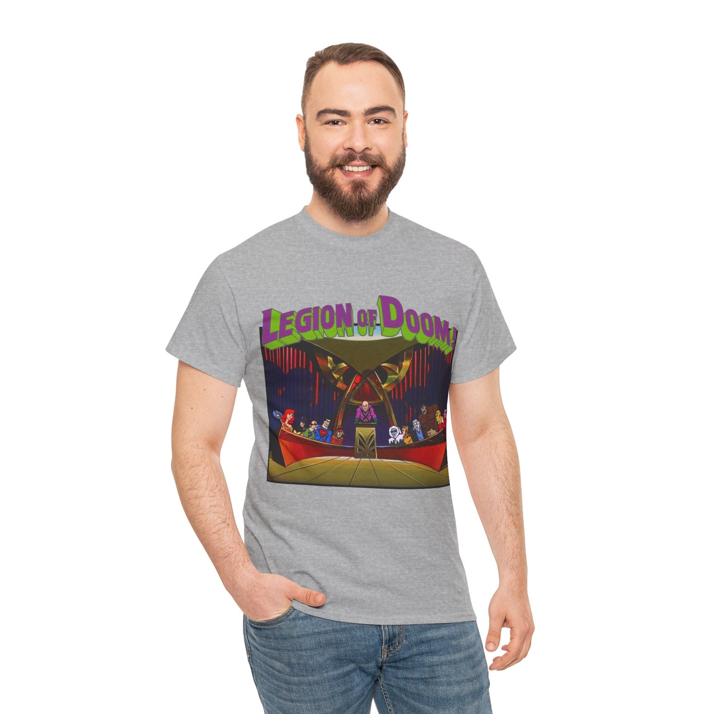 Legion of Doom T-Shirt - Super Friends Cartoon - Lex Luthor, Grodd, Brainiac, Giganta, Riddler, Bizarro, Scarecrow, Hanna-Barbera Animation