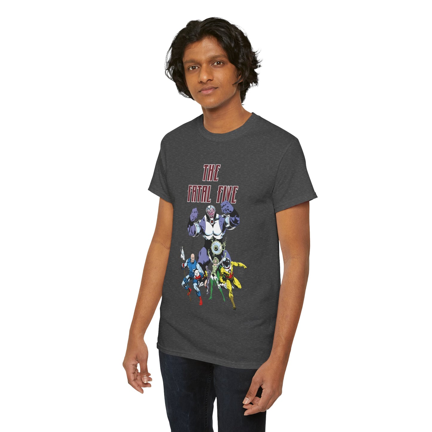 Fatal Five T-Shirt - Legion of Super-Heroes Villains - DC Comics LOSH - Validus, Emerald Empress
