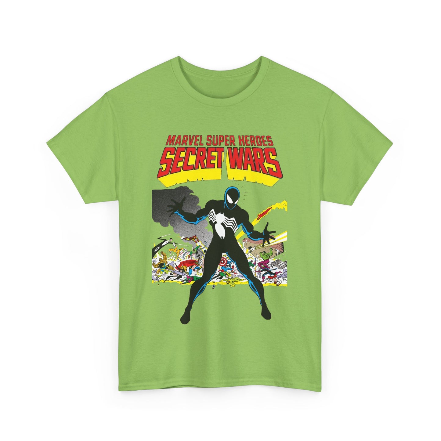 Secret Wars T-Shirt - Classic Marvel Comics Series - Alien Symbiote Spider-Man, 1st Appearance - Future Venom Story