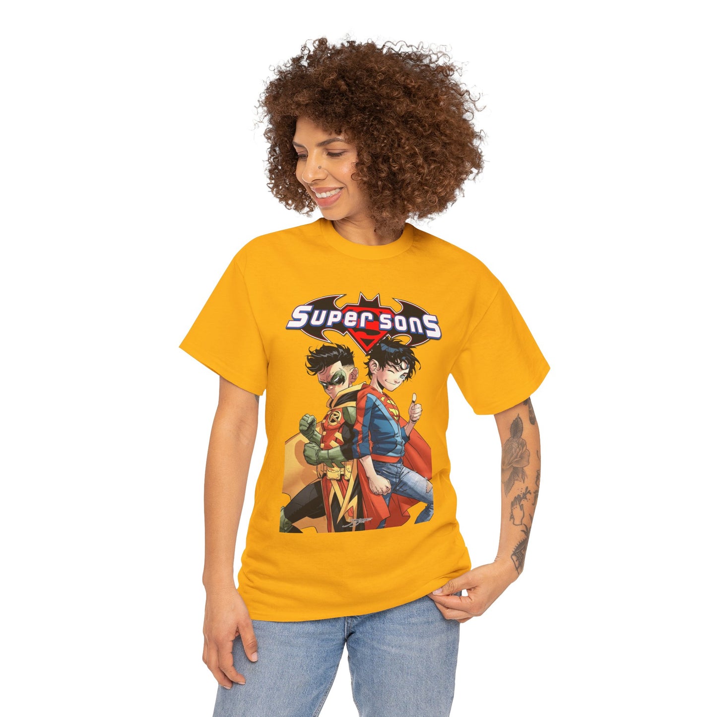 Super Sons T-Shirt - Jorge Jimenez Art - Superboy & Robin - Jon Kent & Damian Wayne - DC Comics - Sons of Superman & Batman