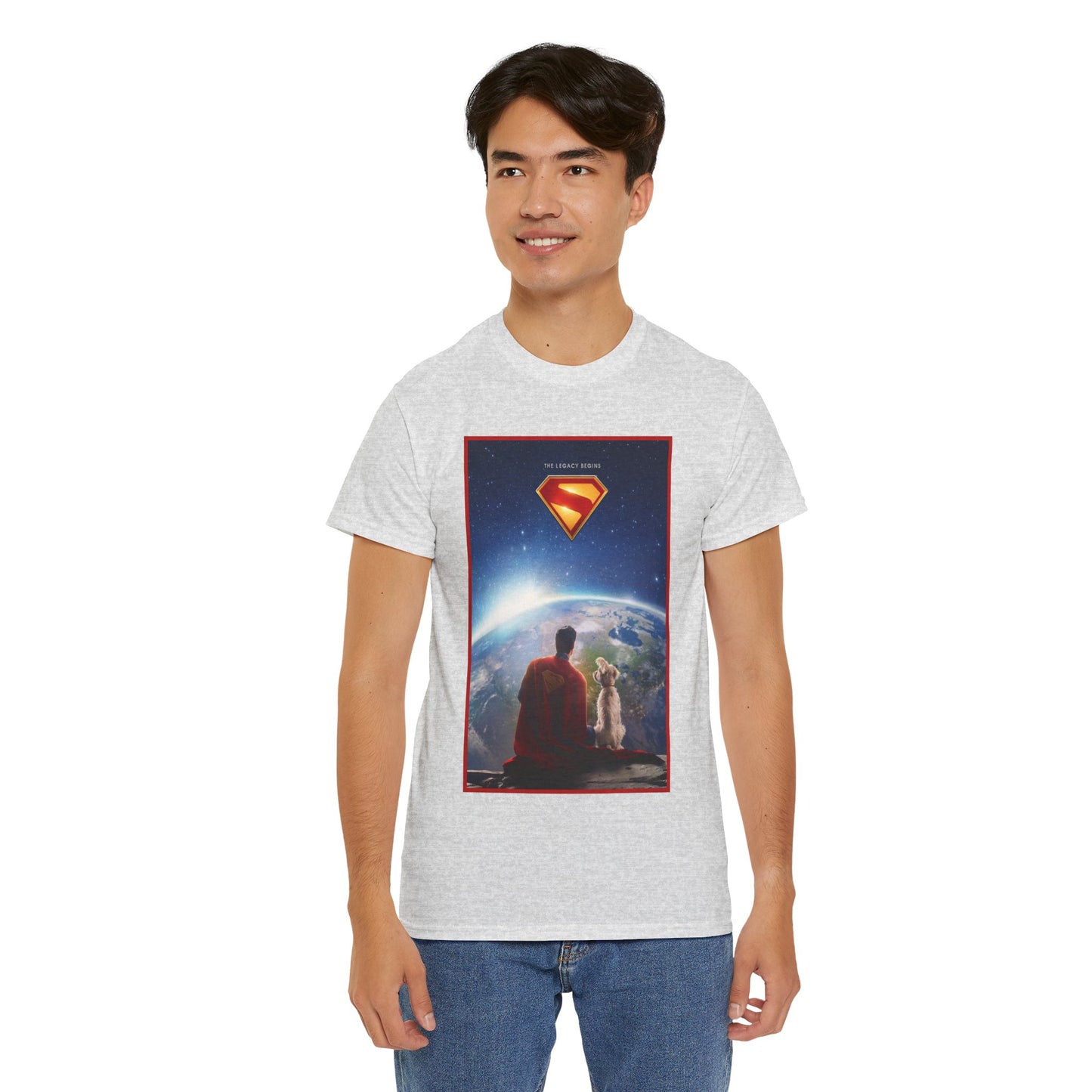 Superman Legacy T-Shirt - 2025 James Gunn Movie Scene - Clark & Krypto On the Moon - David Corenswet - DC Comics - Man of Steel