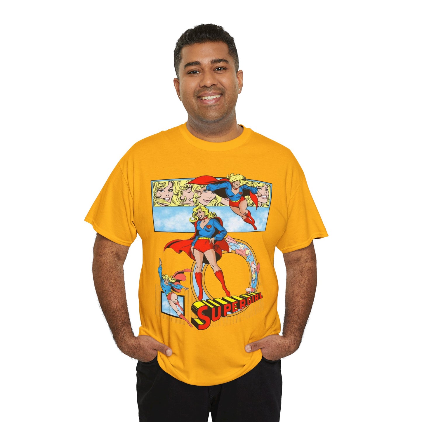 Supergirl T-Shirt - Krypton, Superman, Kara, Kandor - DC Comics - 1980s Art - Style Guide - Superman's Cousin