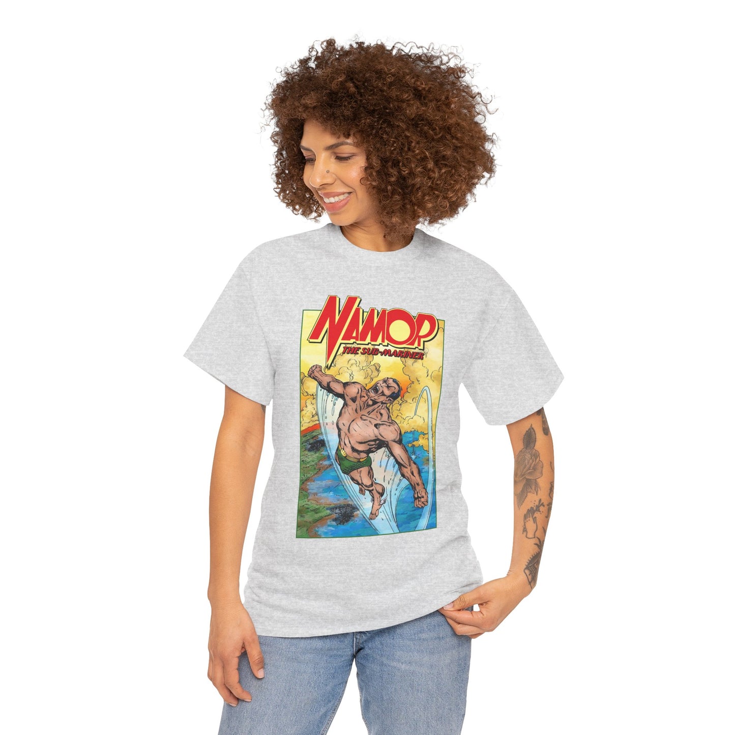Namor T-Shirt - John Byrne Art - The Sub-Mariner - Marvel Comics 1980s Series - King of Atlantis