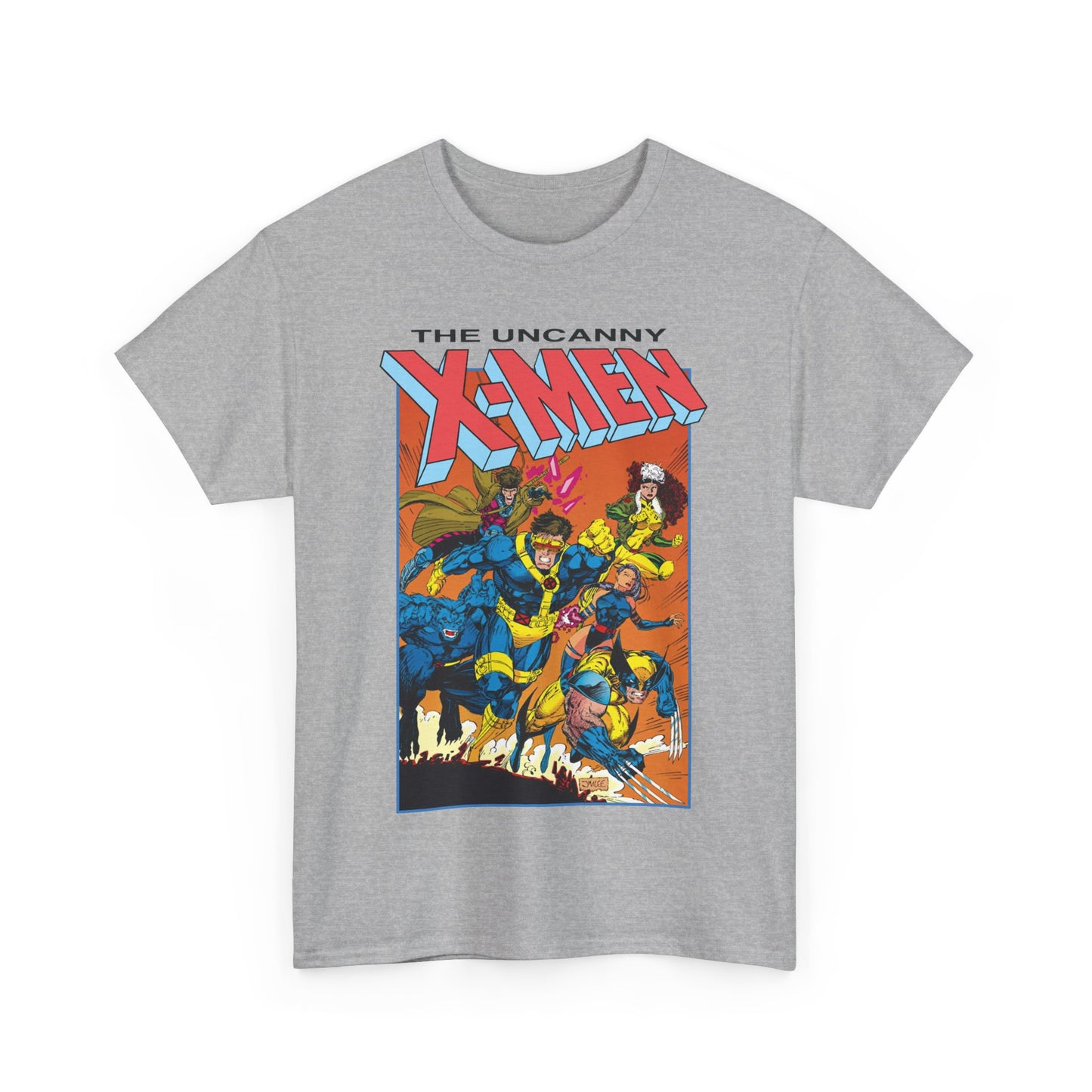 Uncanny X-Men T-Shirt - Jim Lee Art - Cyclops, Wolverine, Gambit, Rogue, Psylocke, Beast - Marvel Comics Mutants