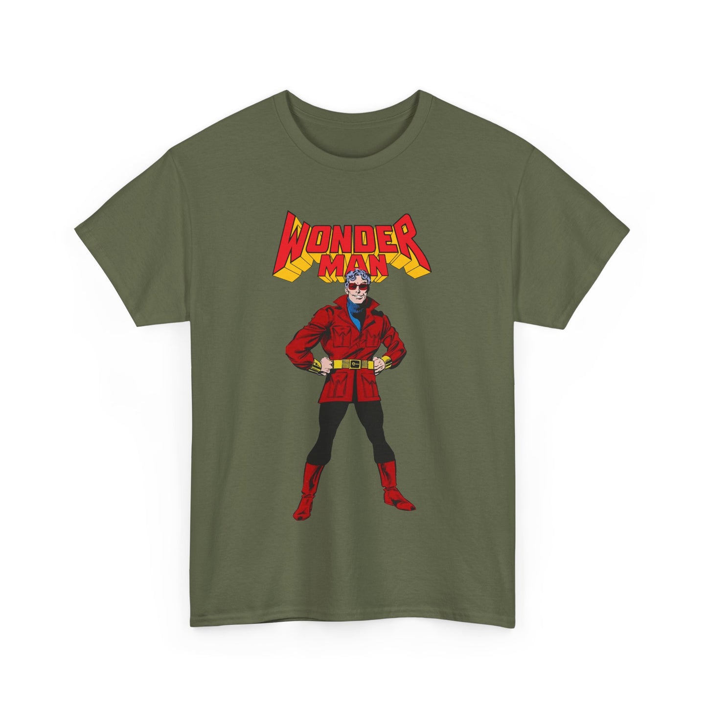 Wonder Man T-Shirt - George Perez Art - West Coast Avengers - Marvel Comics - Simon Williams - Safari Jacket Look