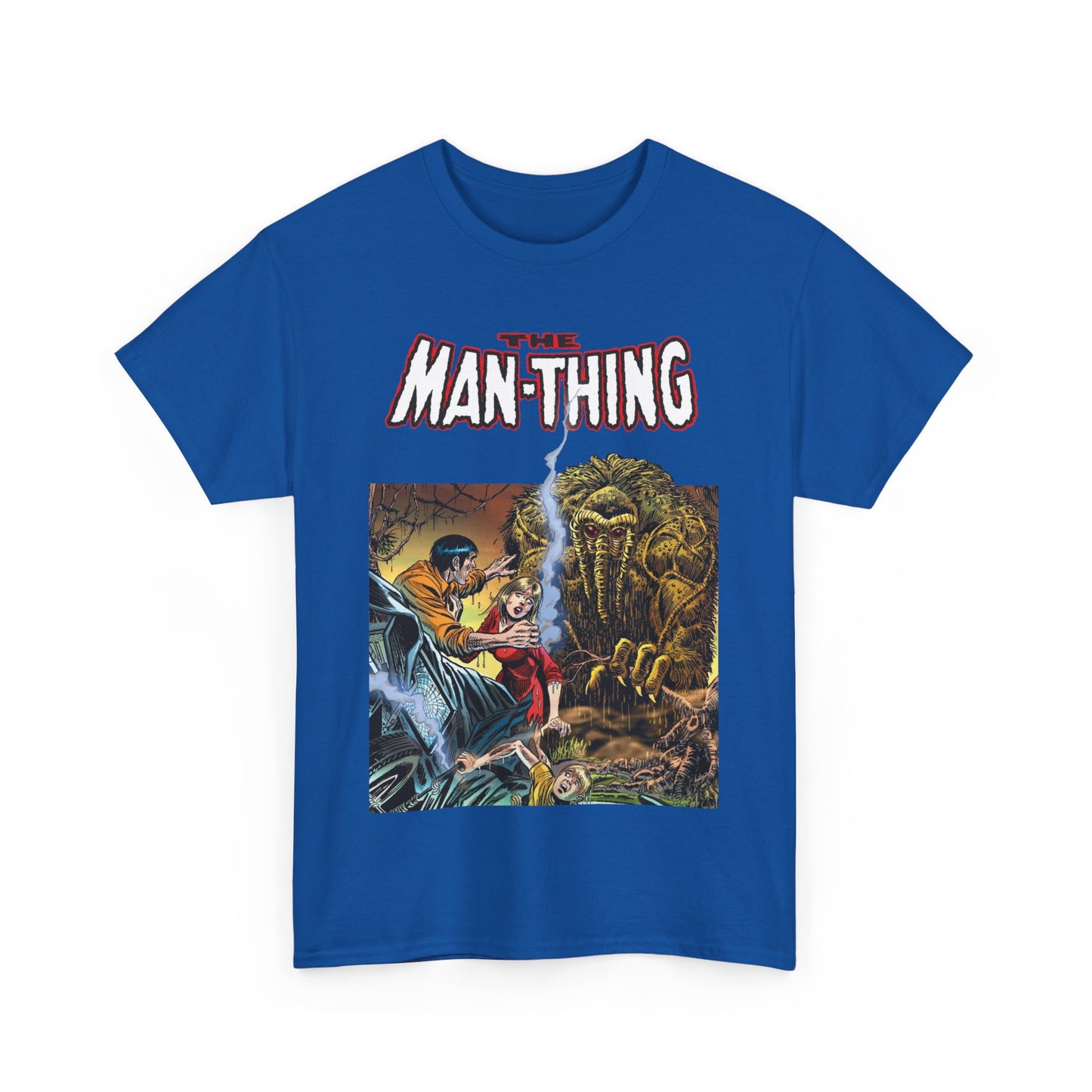 Man-Thing T-Shirt - Adventure into Fear #18 Cover Art - Marvel Comics - Whatever Knows Fear Burns At The Touch - Swamp Monster