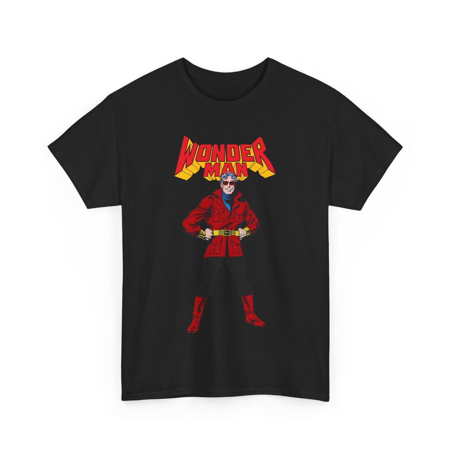 Wonder Man T-Shirt - George Perez Art - West Coast Avengers - Marvel Comics - Simon Williams - Safari Jacket Look