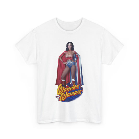 Wonder Woman T-Shirt - Lynda Carter - DC Comics - 1970s CBS TV Show - Amazons from Paradise Island